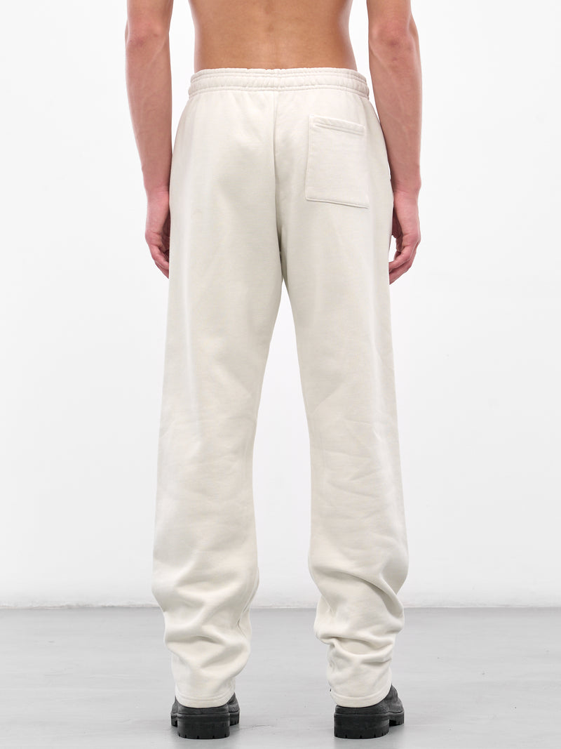 White Relaxed Straight Leg Sweatpants (ES2204-RICE)