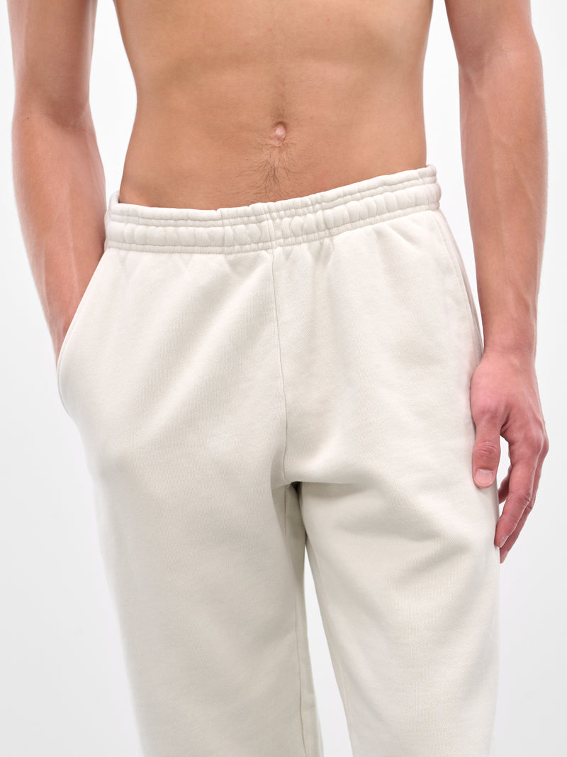 White Relaxed Straight Leg Sweatpants (ES2204-RICE)
