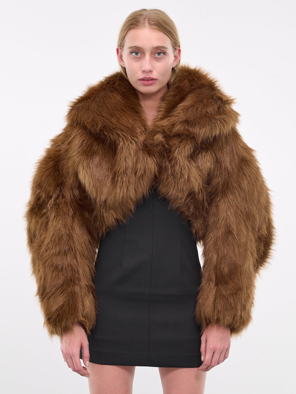 Vicinity Cropped Fur Jacket (ES2224TR-TROUT) 