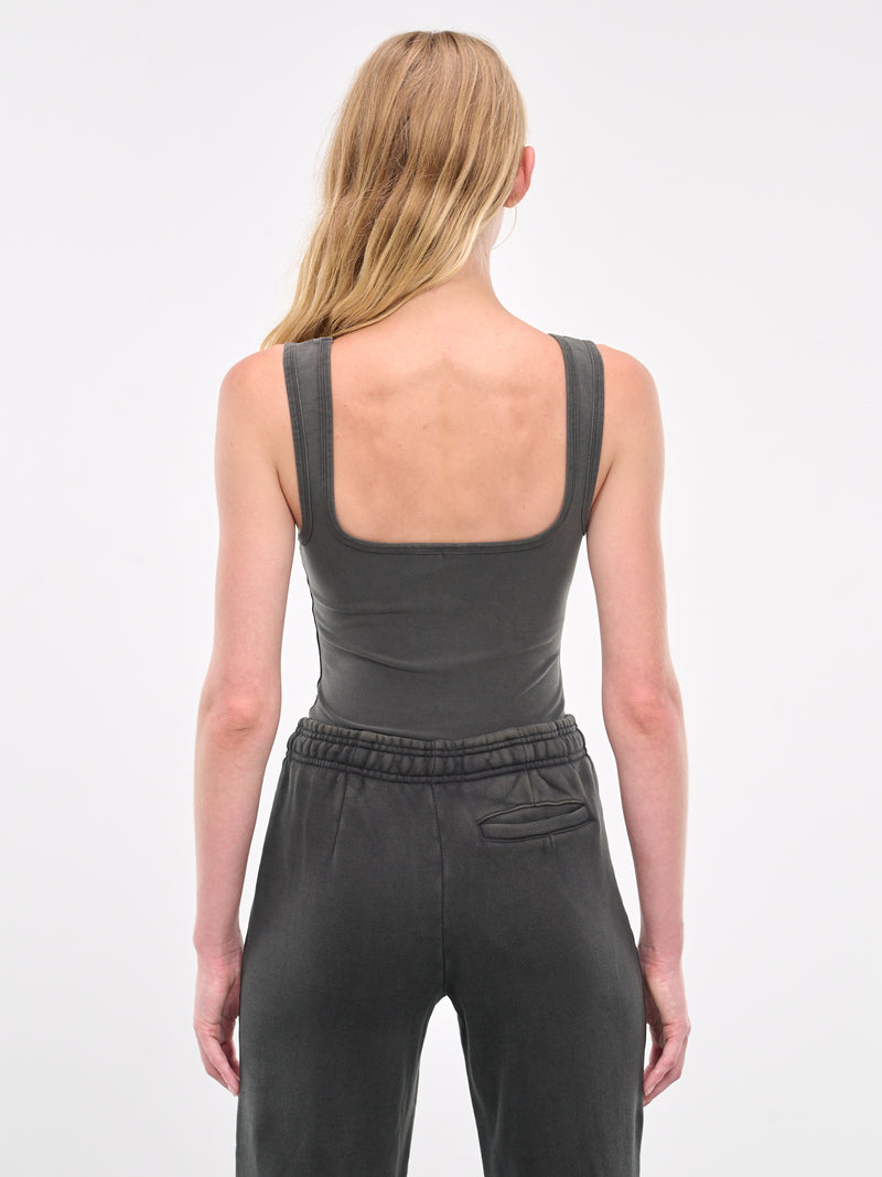 Square Neck Tank (ES2268WB-WASHED-BLACK)