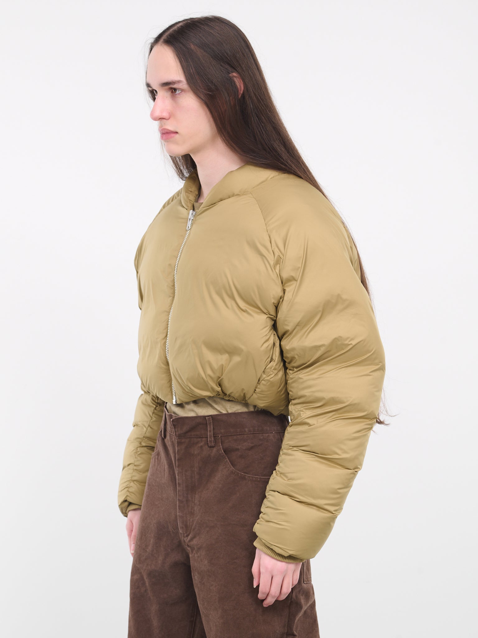Cropped Pillow Bomber (ES2419-CAMEL)