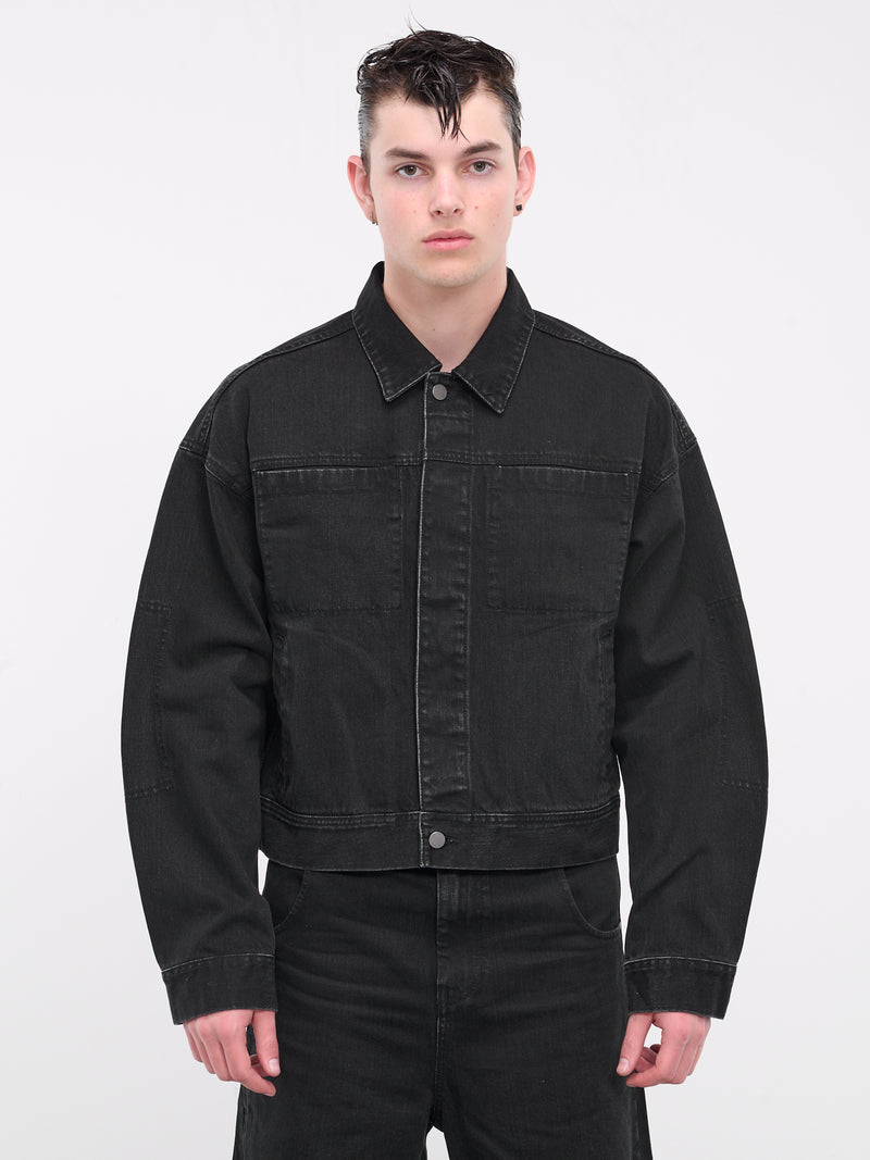 Boxy Denim Jacket (ES2427MA-MAGNETITE)