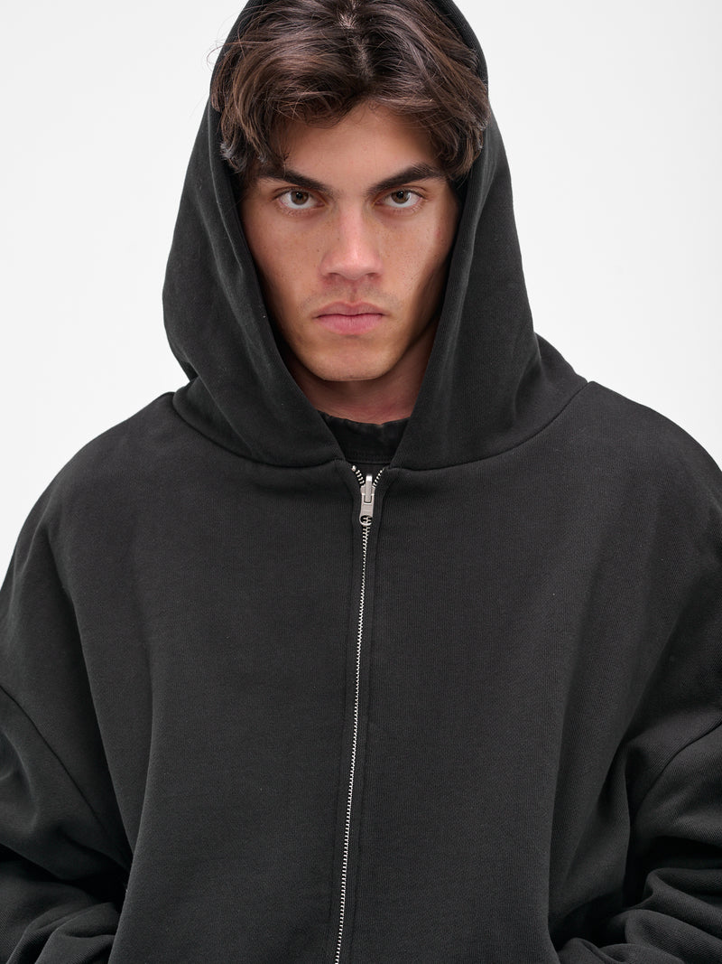 Black Thermal Lined Zip Hoodie (ES2488-SOOT)