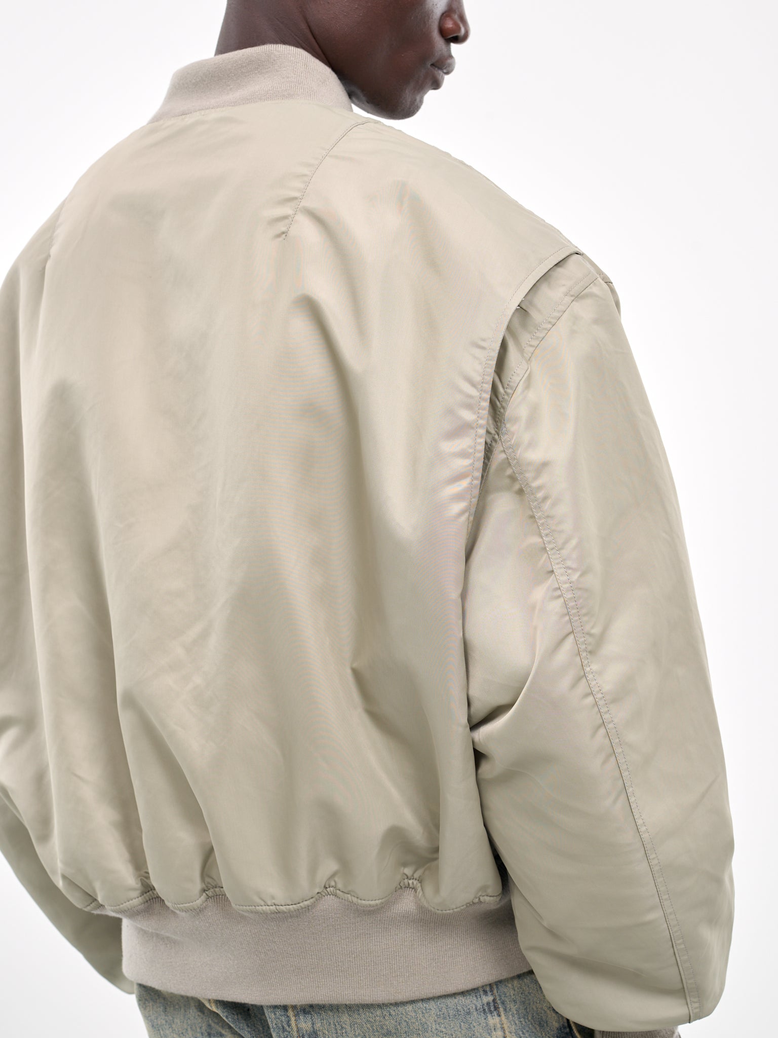 Cotton Hemp Stretch Stand Collar Jacket | EILEEN FISHER