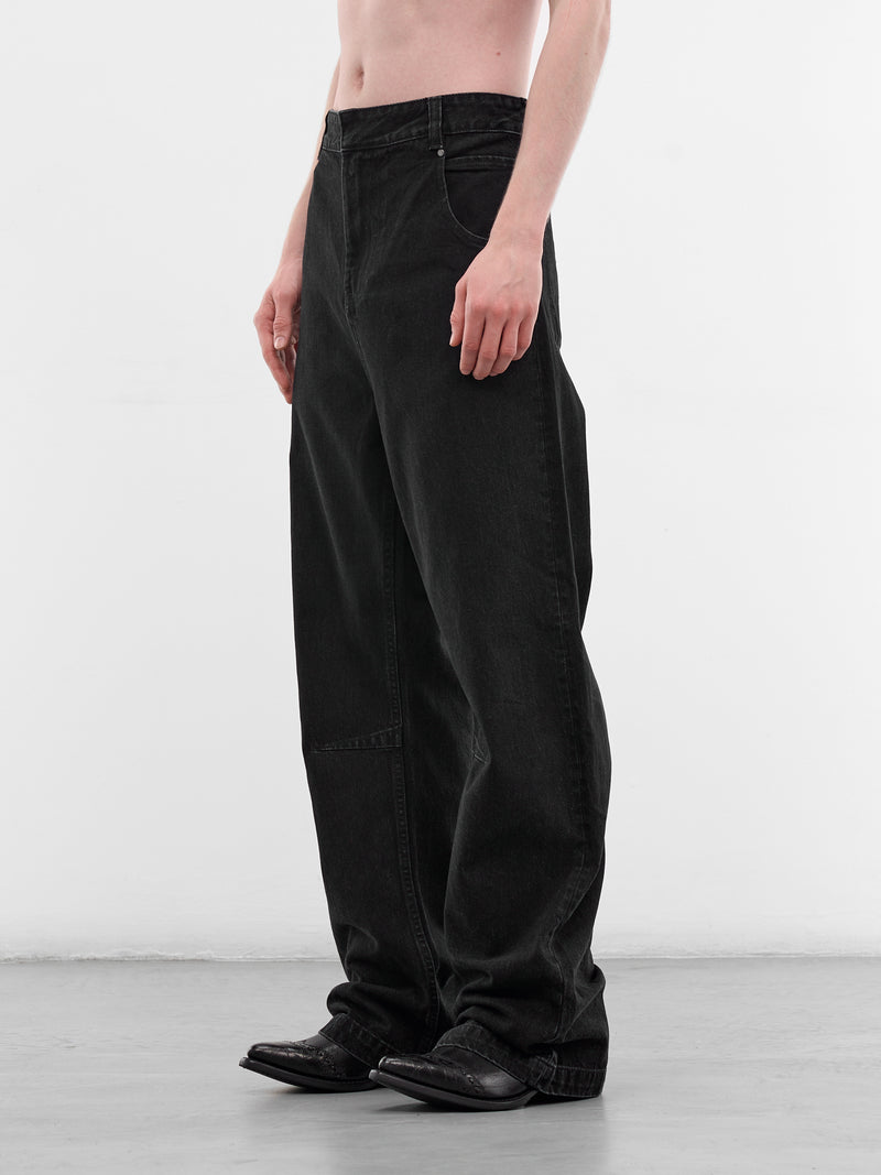 Black Denim Gem Jeans (ESSS26DP03012-MAGNETITE)