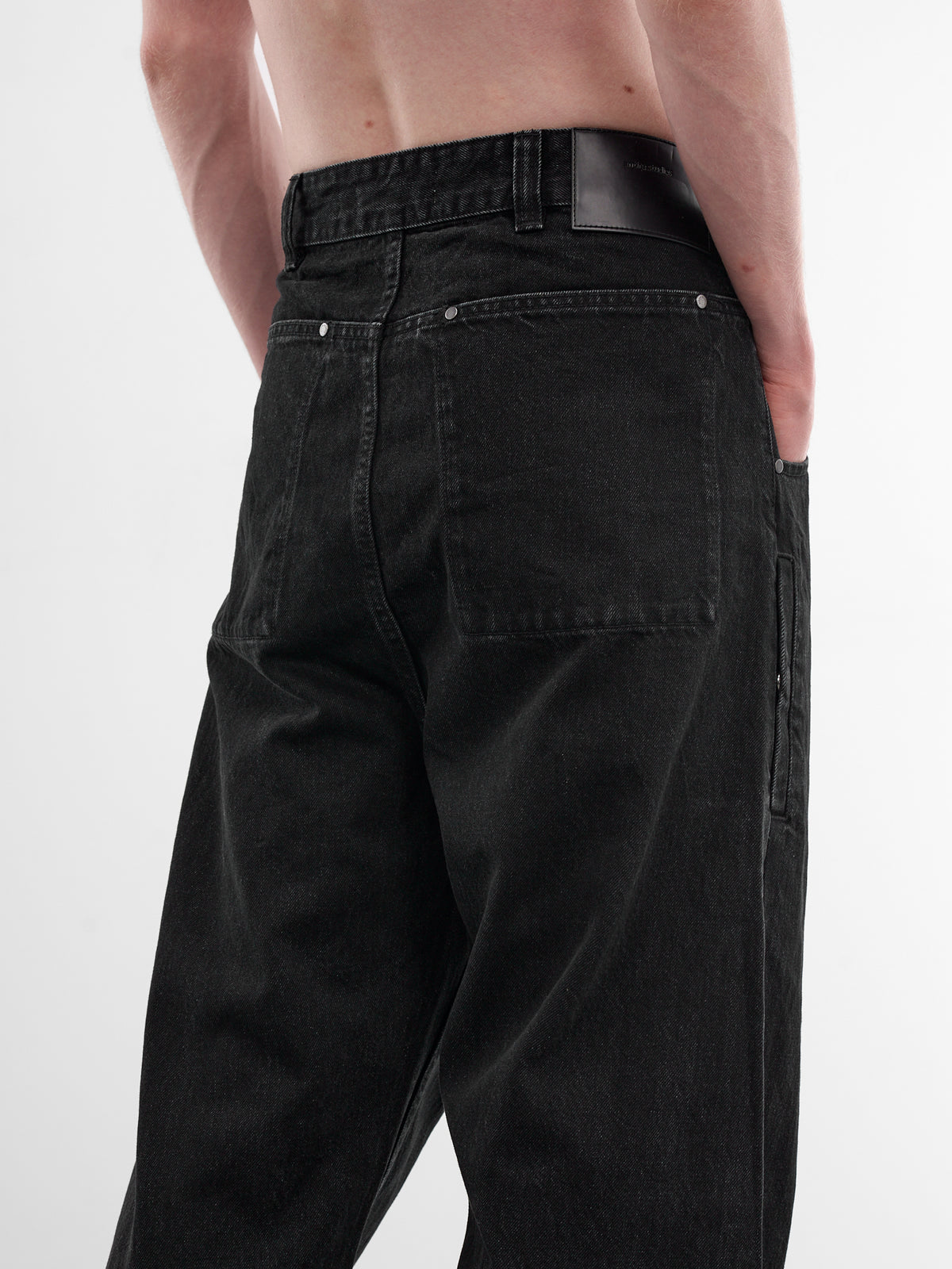 Black Denim Gem Jeans (ESSS26DP03012-MAGNETITE)