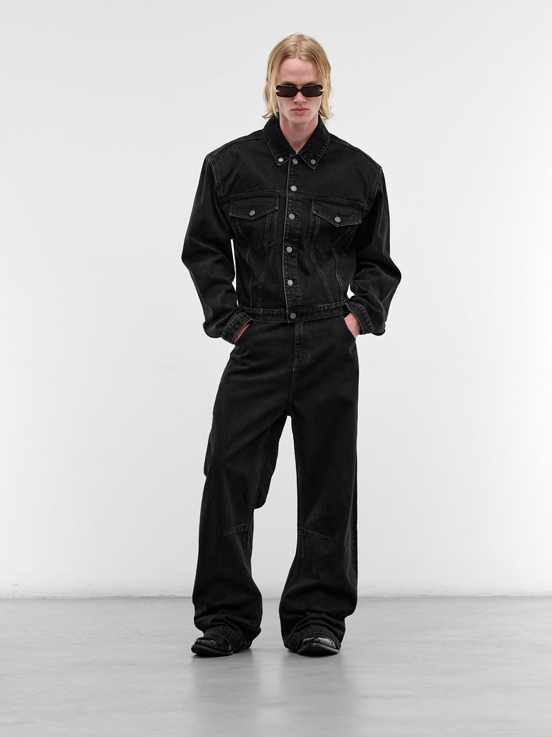 Black Denim Gem Jeans (ESSS26DP03012-MAGNETITE)