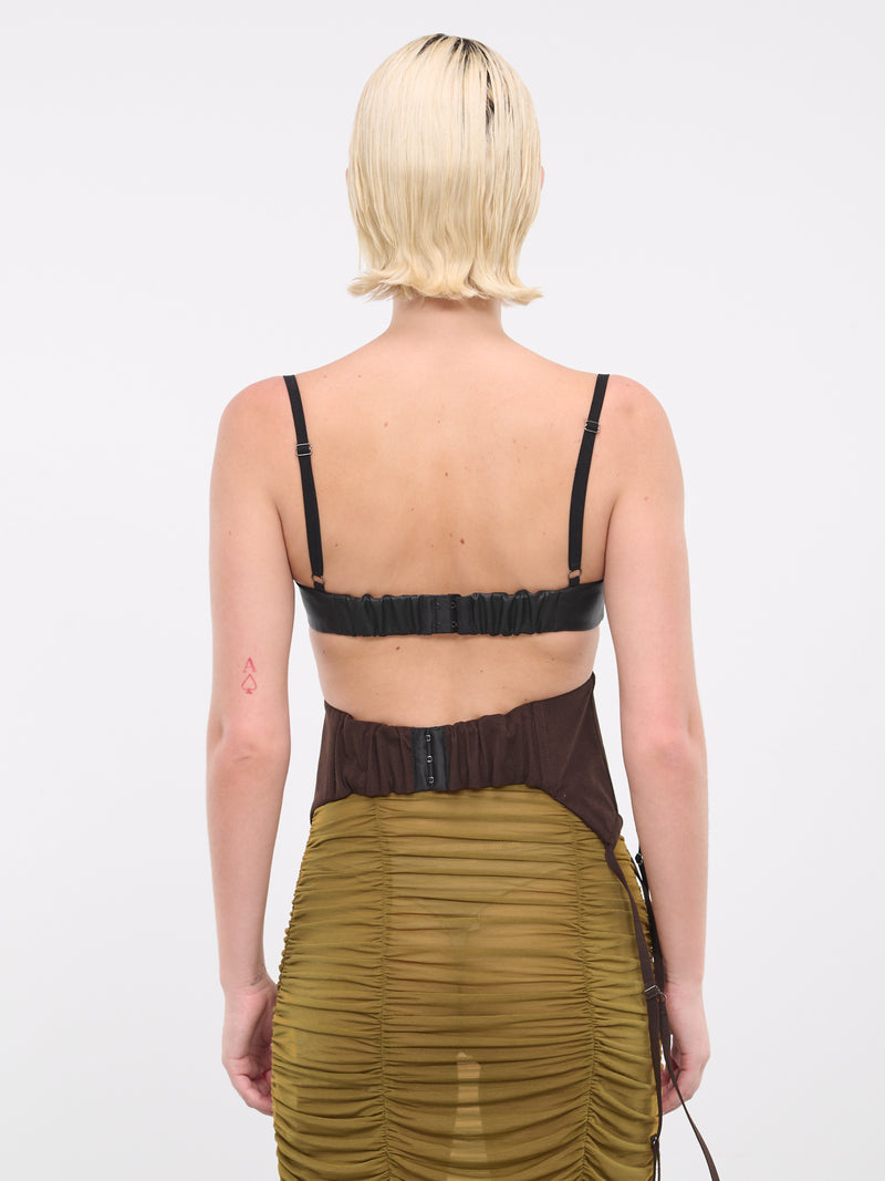 Deconstructed Bra Top (EV004Y003-OIL-SLICK)