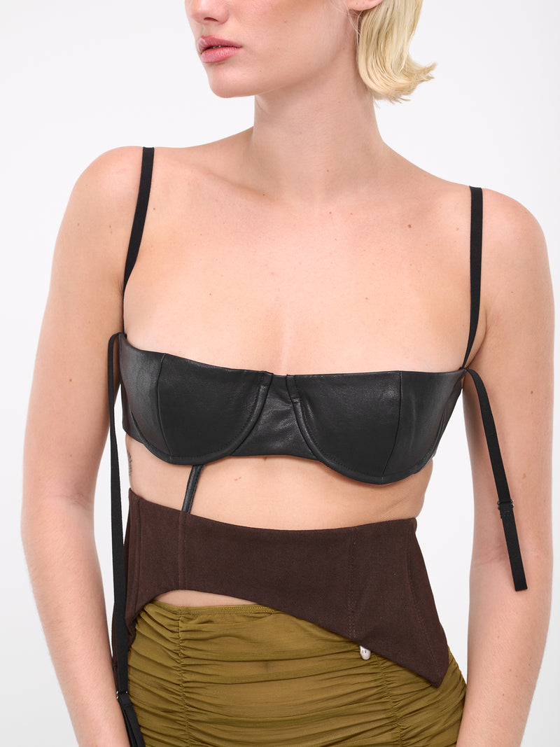 Deconstructed Bra Top (EV004Y003-OIL-SLICK)