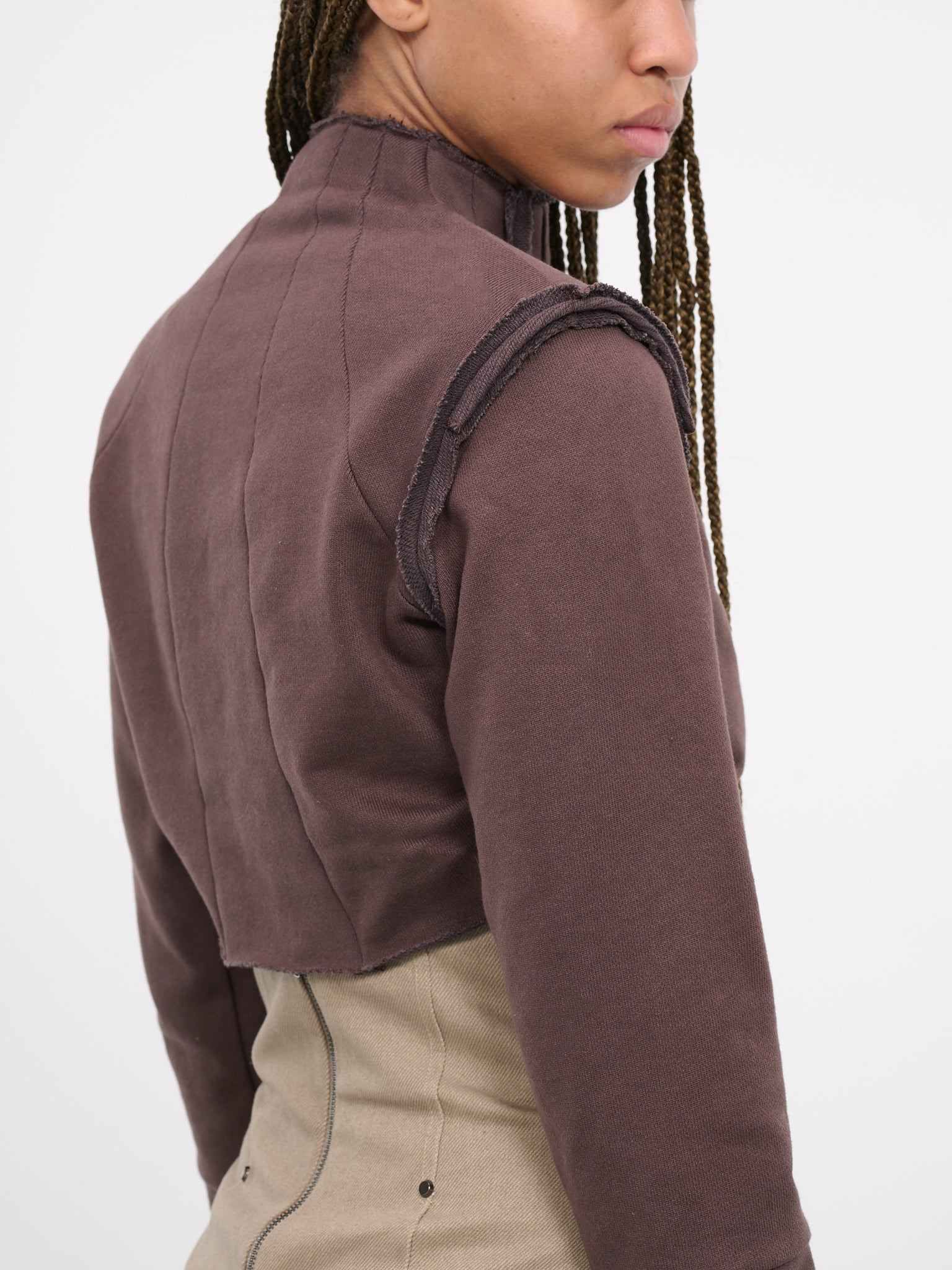 Amish Cropped Jumper (EV036Y003-CHAMBORD)