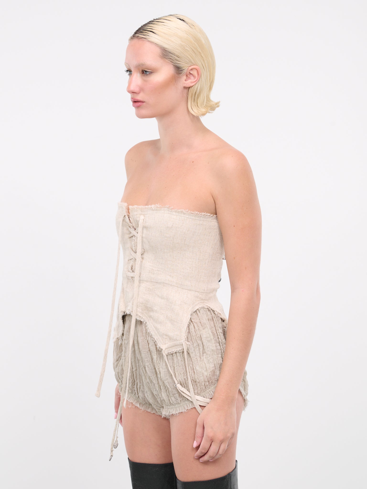 Linen Styling Bodice (EV051Y003-CLOUD)