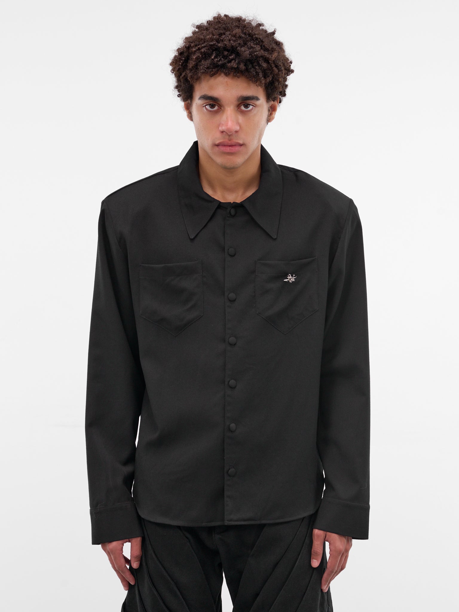 Black Evidencia Wool Shirt (EVIDENCIA-SHIRT-BLACK)