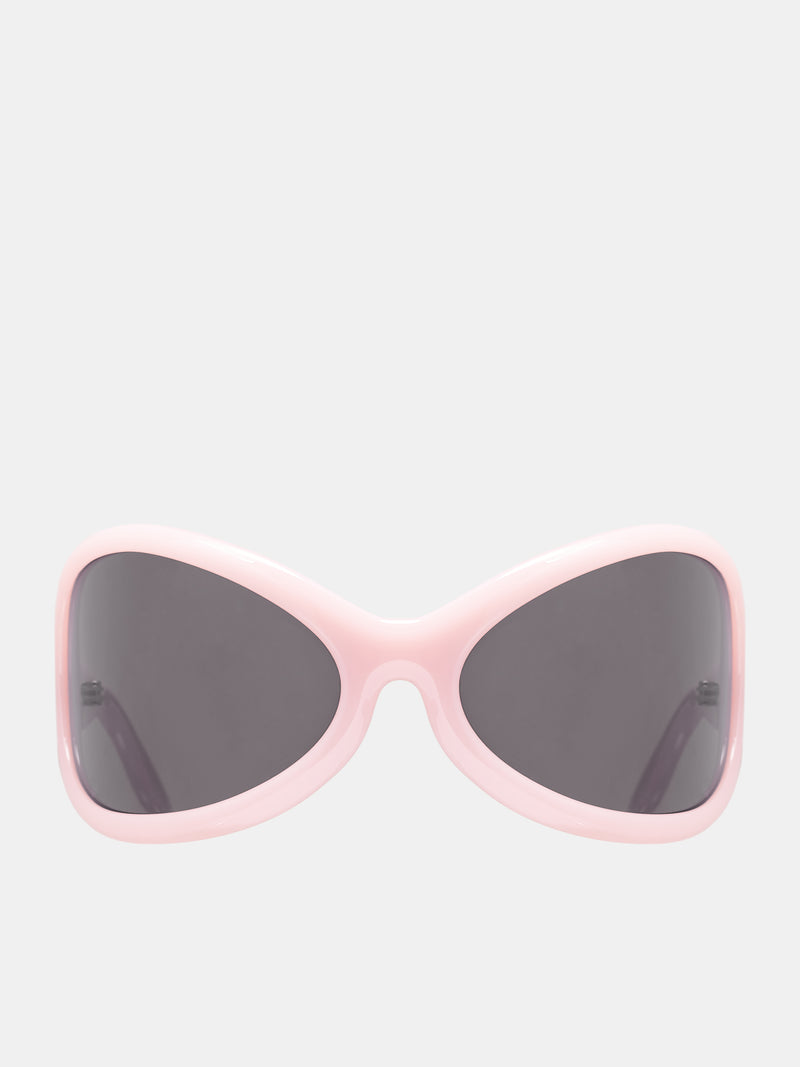 Frame Sunglasses (EYEW000063-PINK-BLACK)