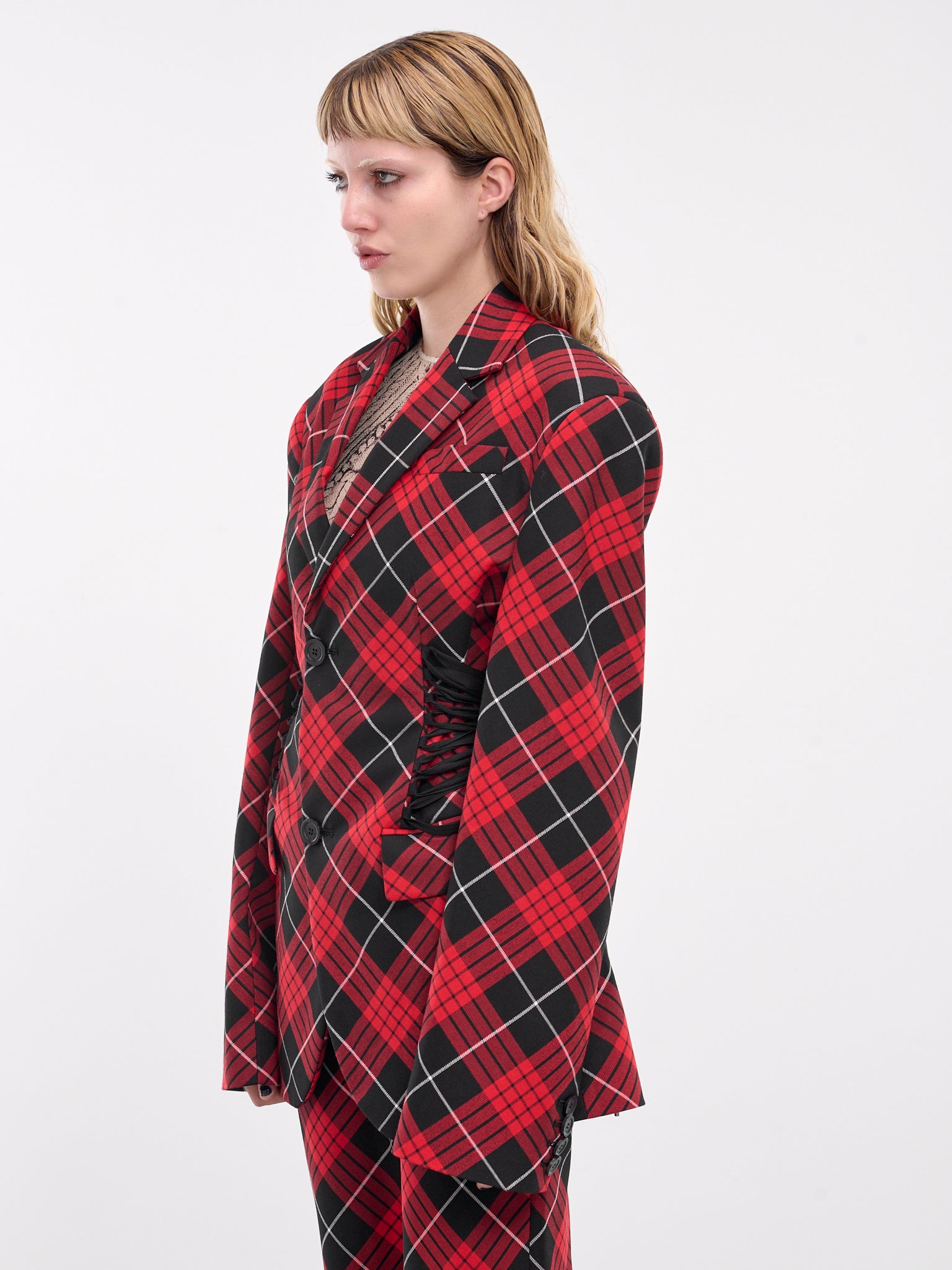 Red tartan suit womens new arrivals