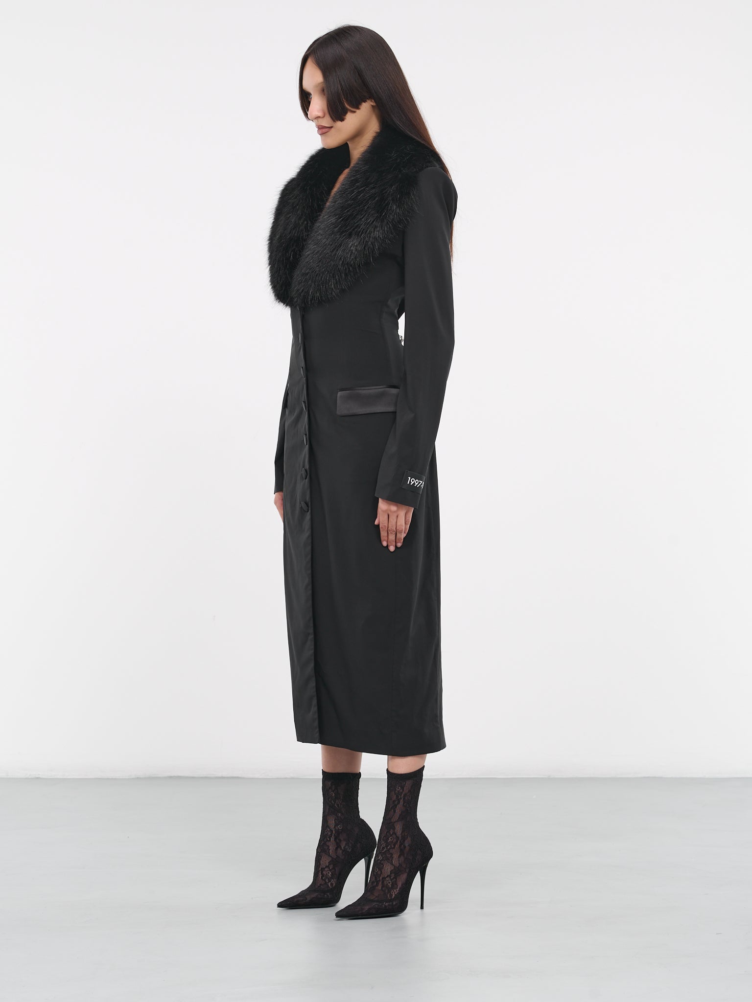 Georgette Coat (F0W0VT-FUAFZ-N0000-BLACK)