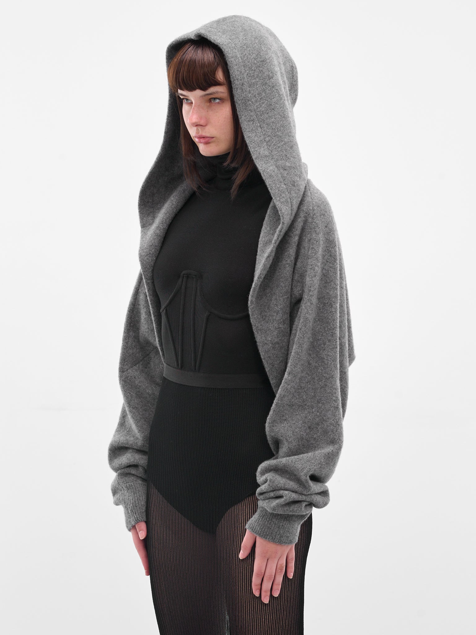 Gray Cashmere Bad Romance Cardigan (F25K11-BAD-ROMANCE-DOVE)