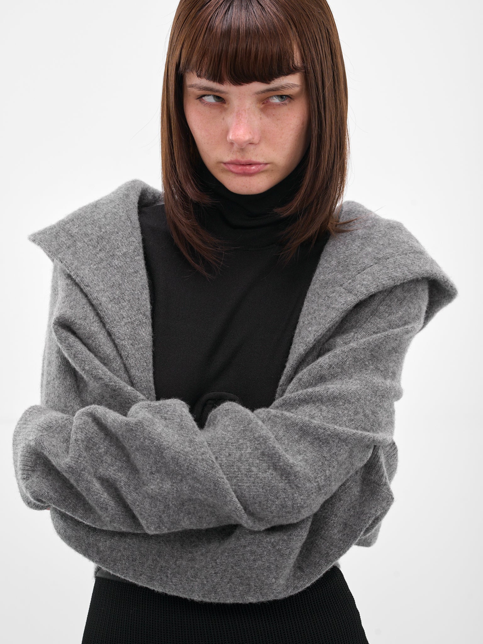 Gray Cashmere Bad Romance Cardigan (F25K11-BAD-ROMANCE-DOVE)