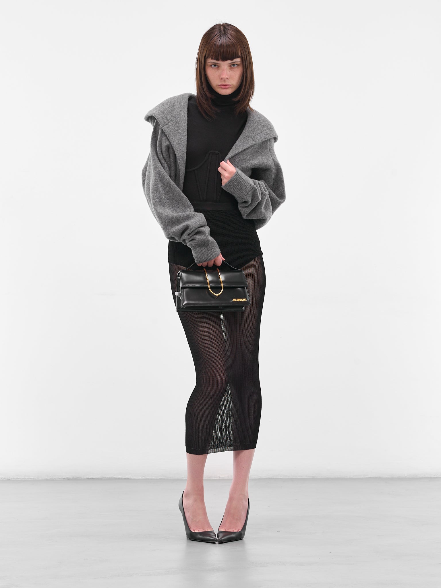 Gray Cashmere Bad Romance Cardigan (F25K11-BAD-ROMANCE-DOVE)