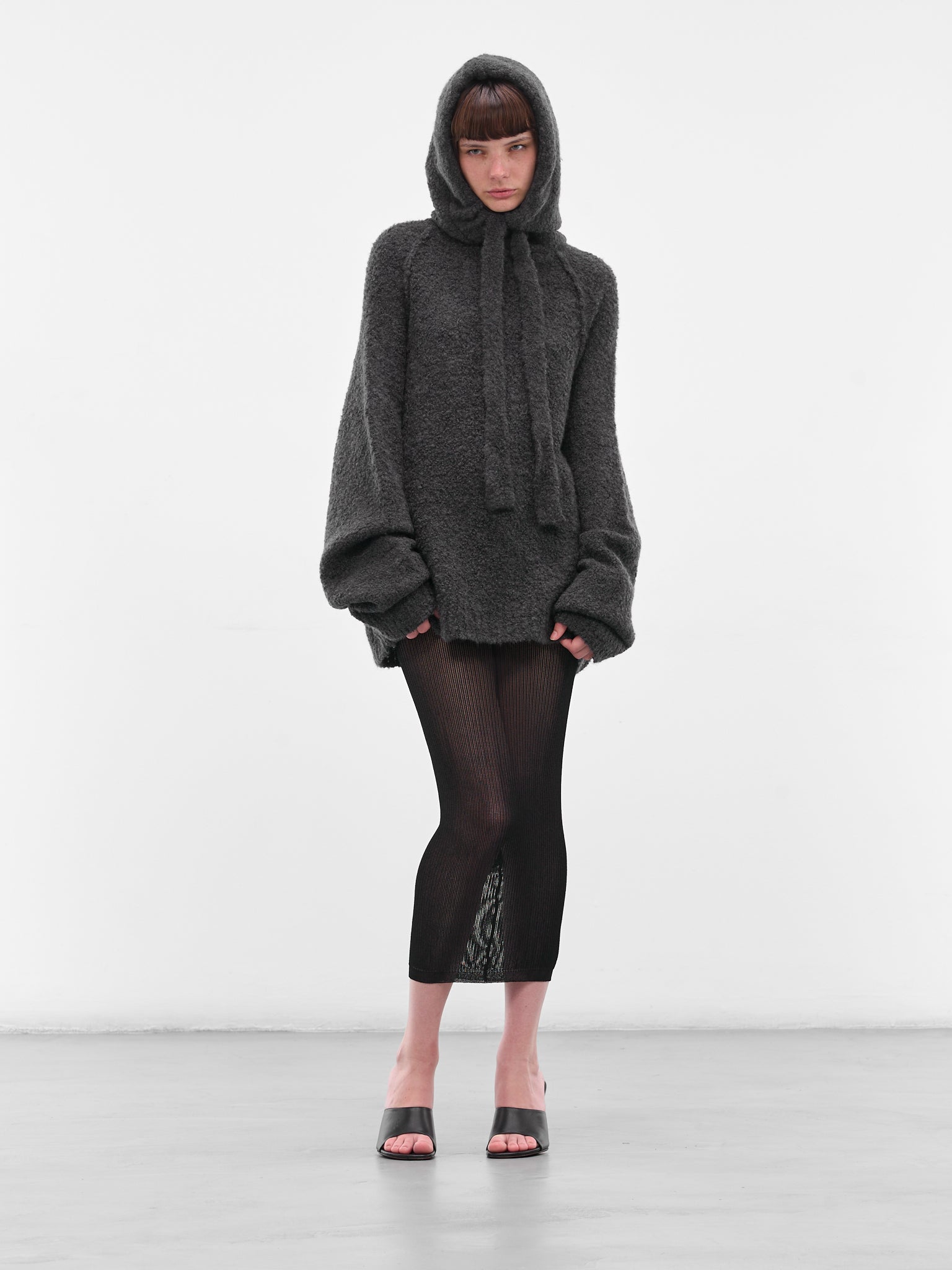 Cashmere Run Baby Run Hoodie (F25K22-RUN-BABY-RUN-CHARCOAL)