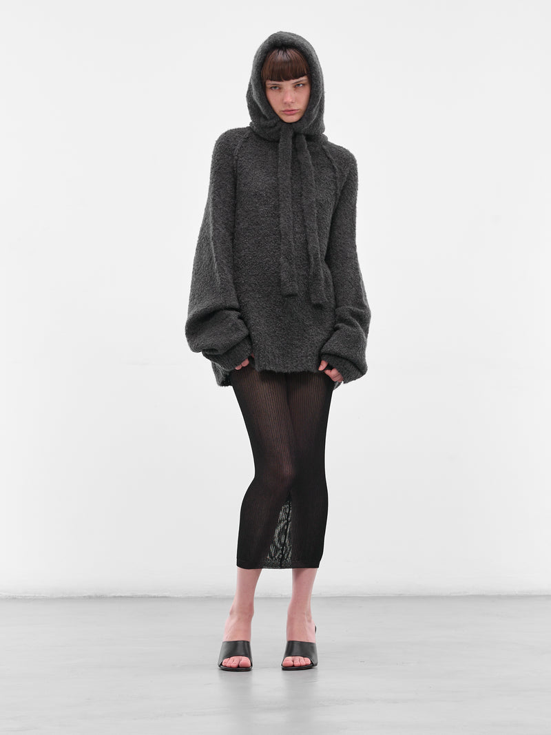 Cashmere Run Baby Run Hoodie (F25K22-RUN-BABY-RUN-CHARCOAL)