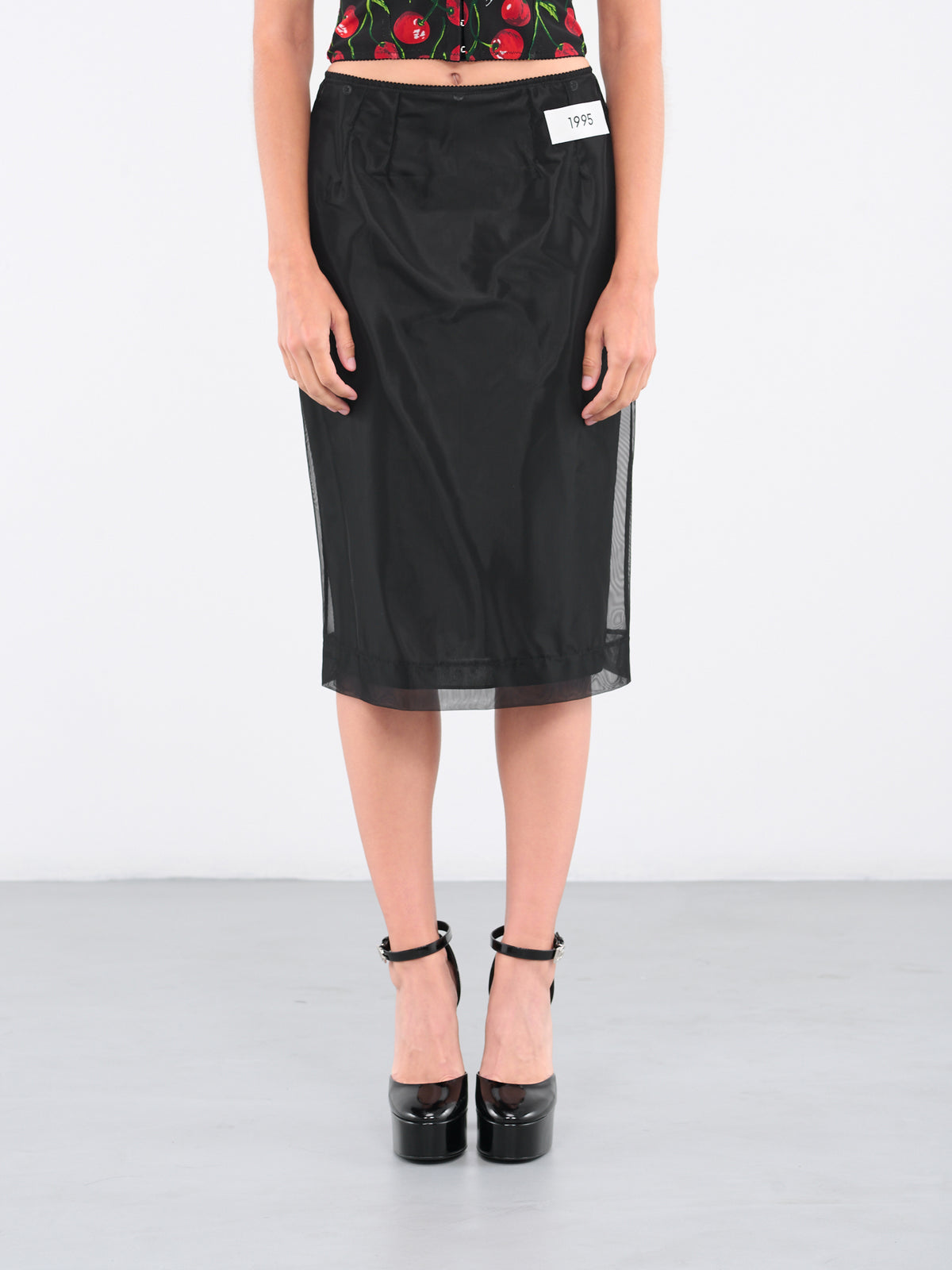 Marquisette Pencil Skirt (F4CK0T-OUADW-BLACK)