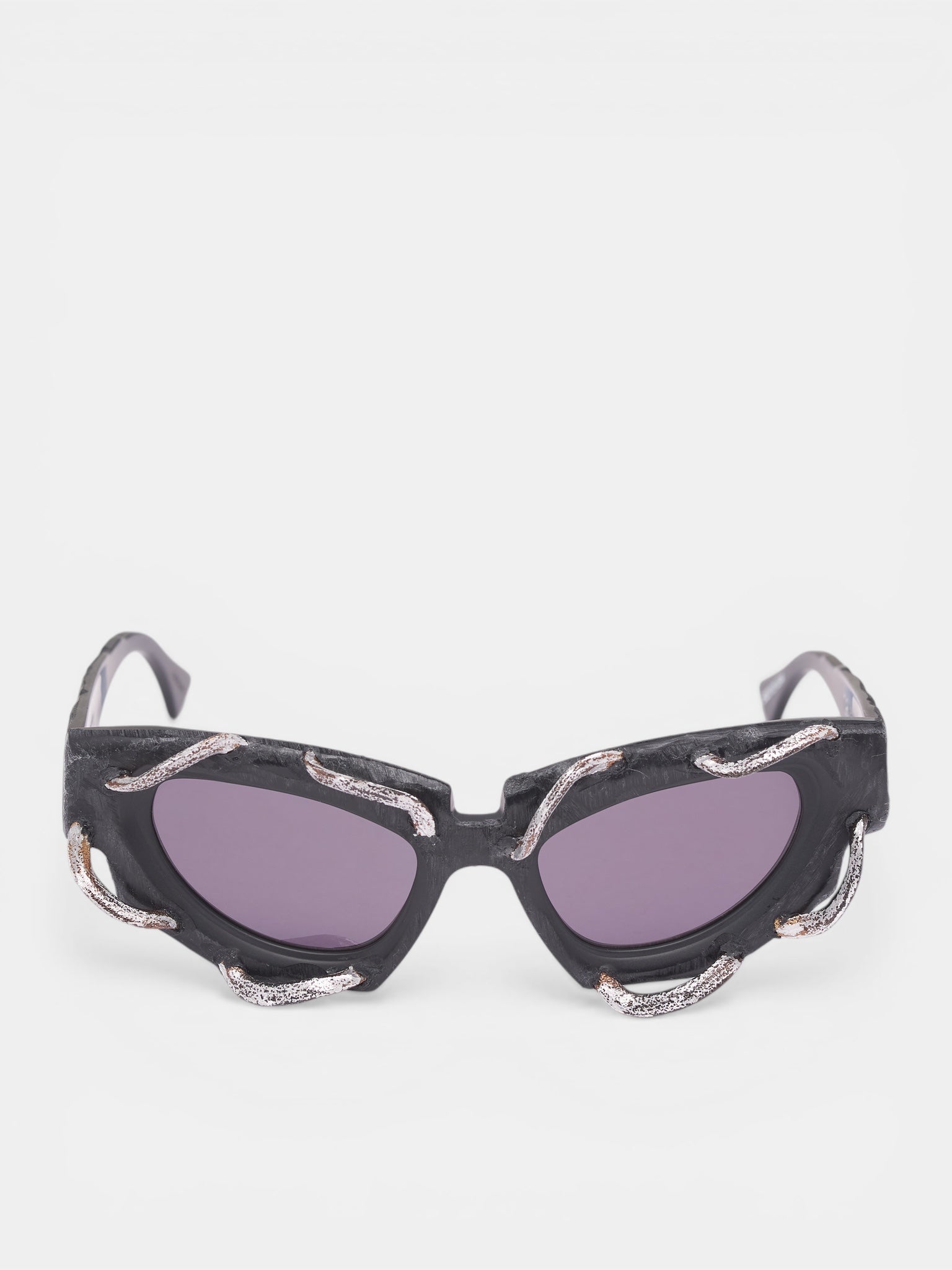 F5 Wire Embellished Sunglasses (F5-52-21-BM-GO-2GREY)