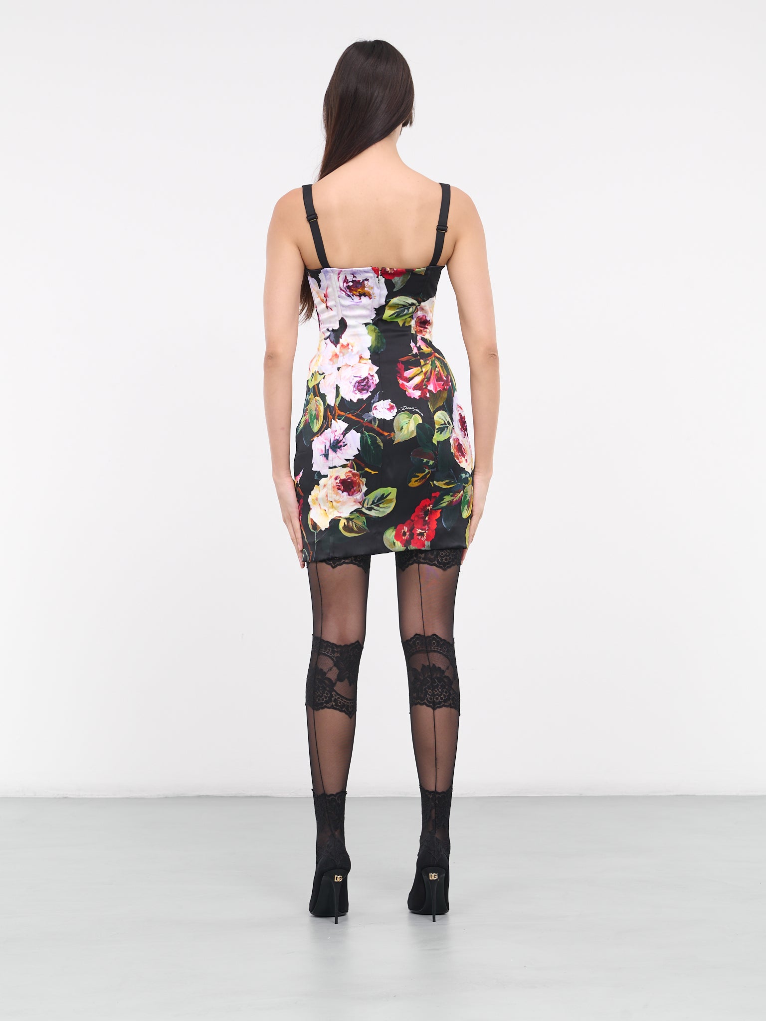 Rose Garden Corset Dress (F6CLMT-FSIBF-HN4YA-BLACKFLOWE)