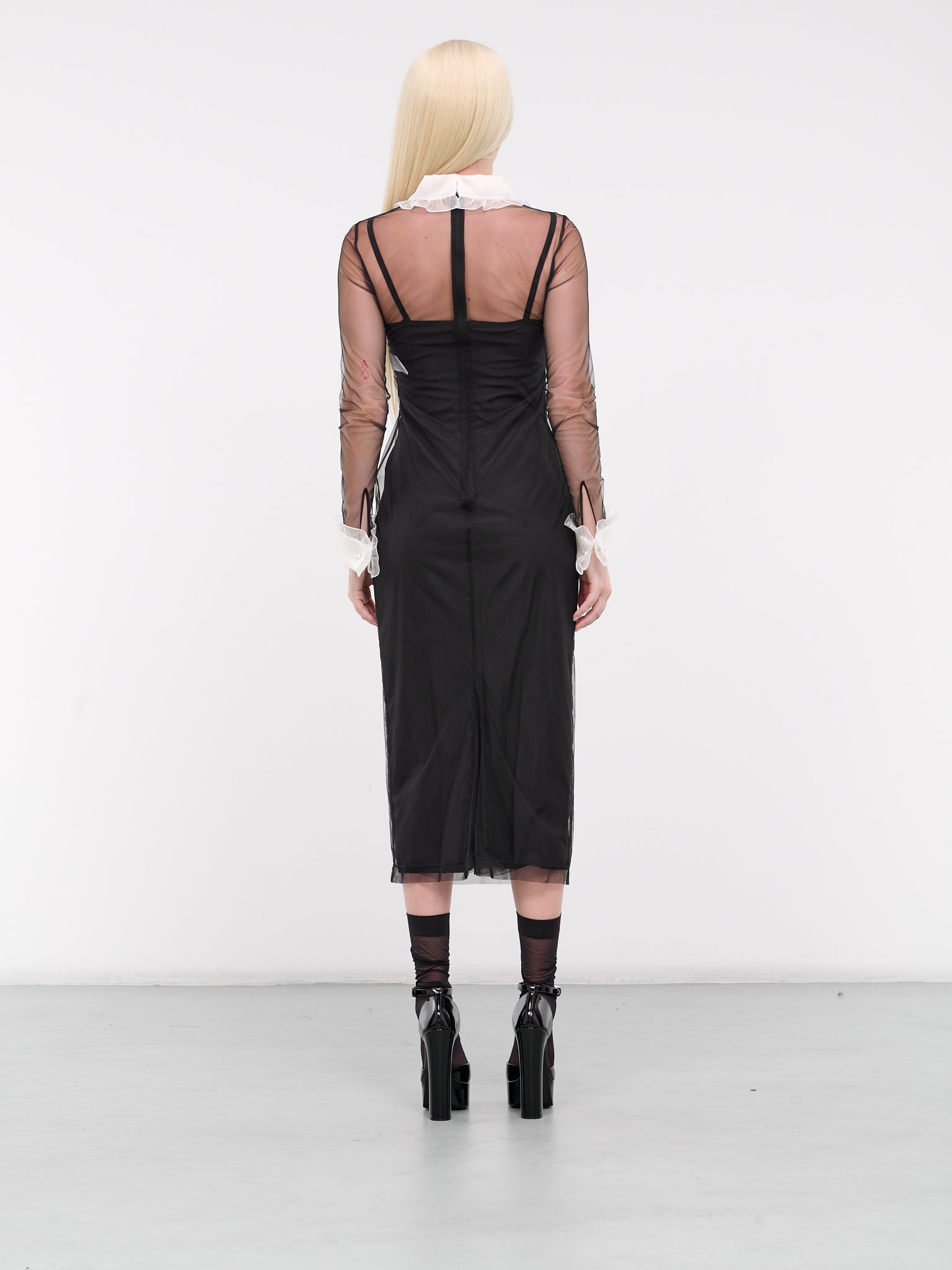 Tulle Midi Dress (F6JGZT-HLMSY-BLACK)