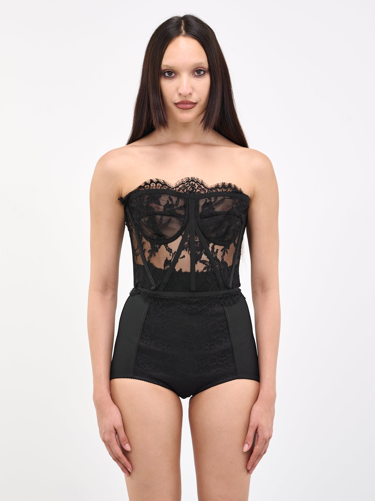 DOLCE & GABBANA Lace Bustier | H.Lorenzo - front