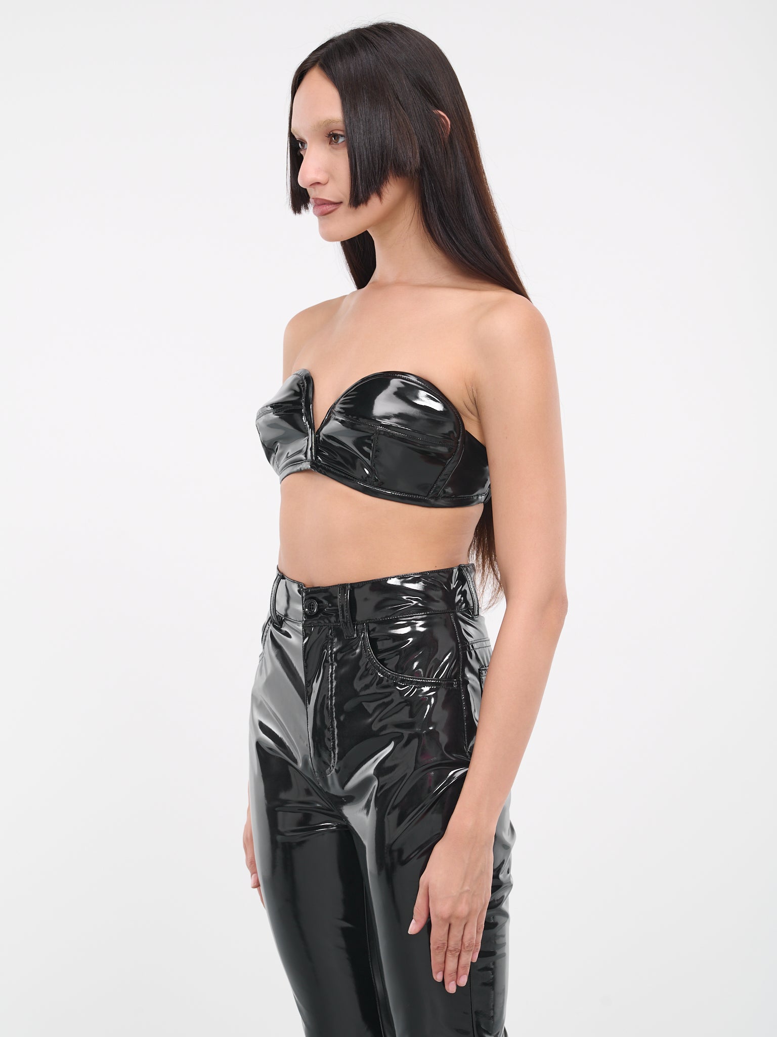 Patent Leather Pants (FTCTFT-FUSOP-N0000-BLACK)