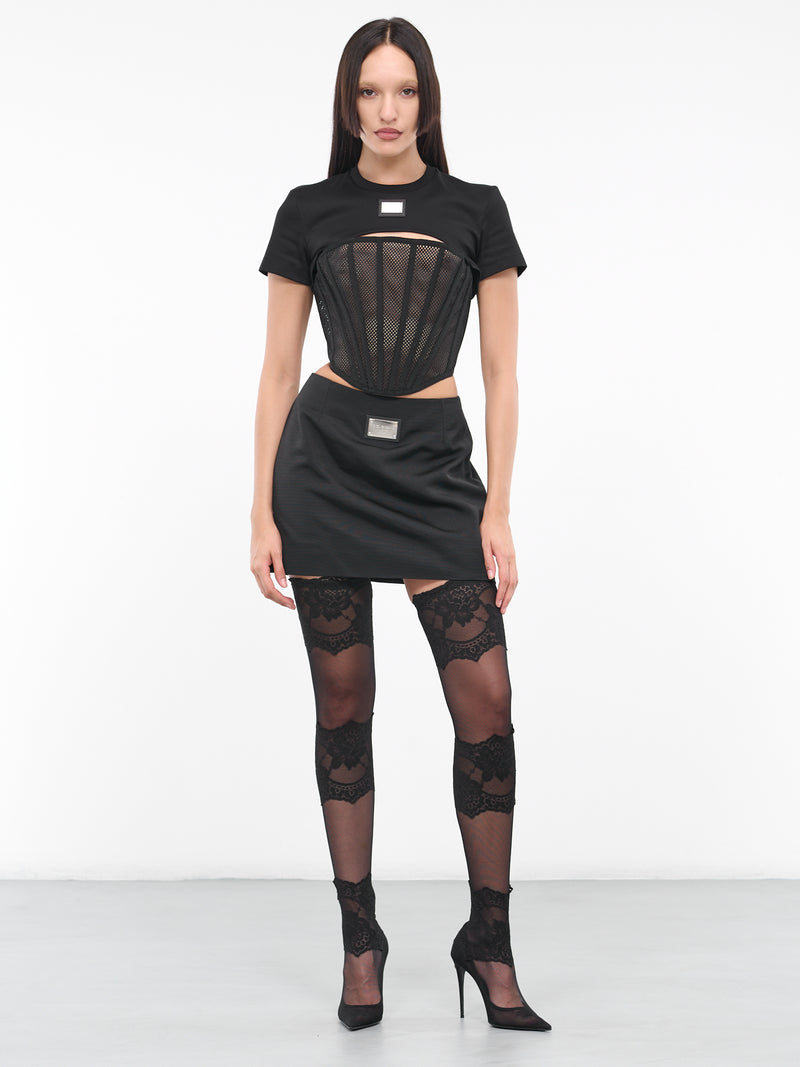 Cut-Out T-Shirt (F8T27T-G7G7K-N0000-BLACK)