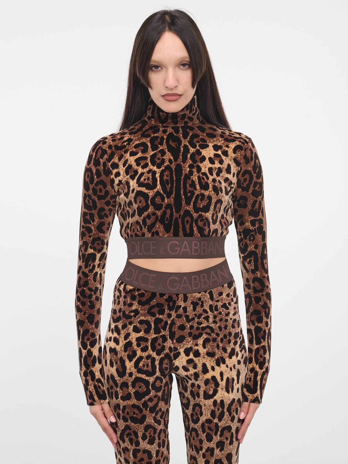 Chenille Turtleneck Leopard Top (F8T02T-S8350-PRINT-LEO)