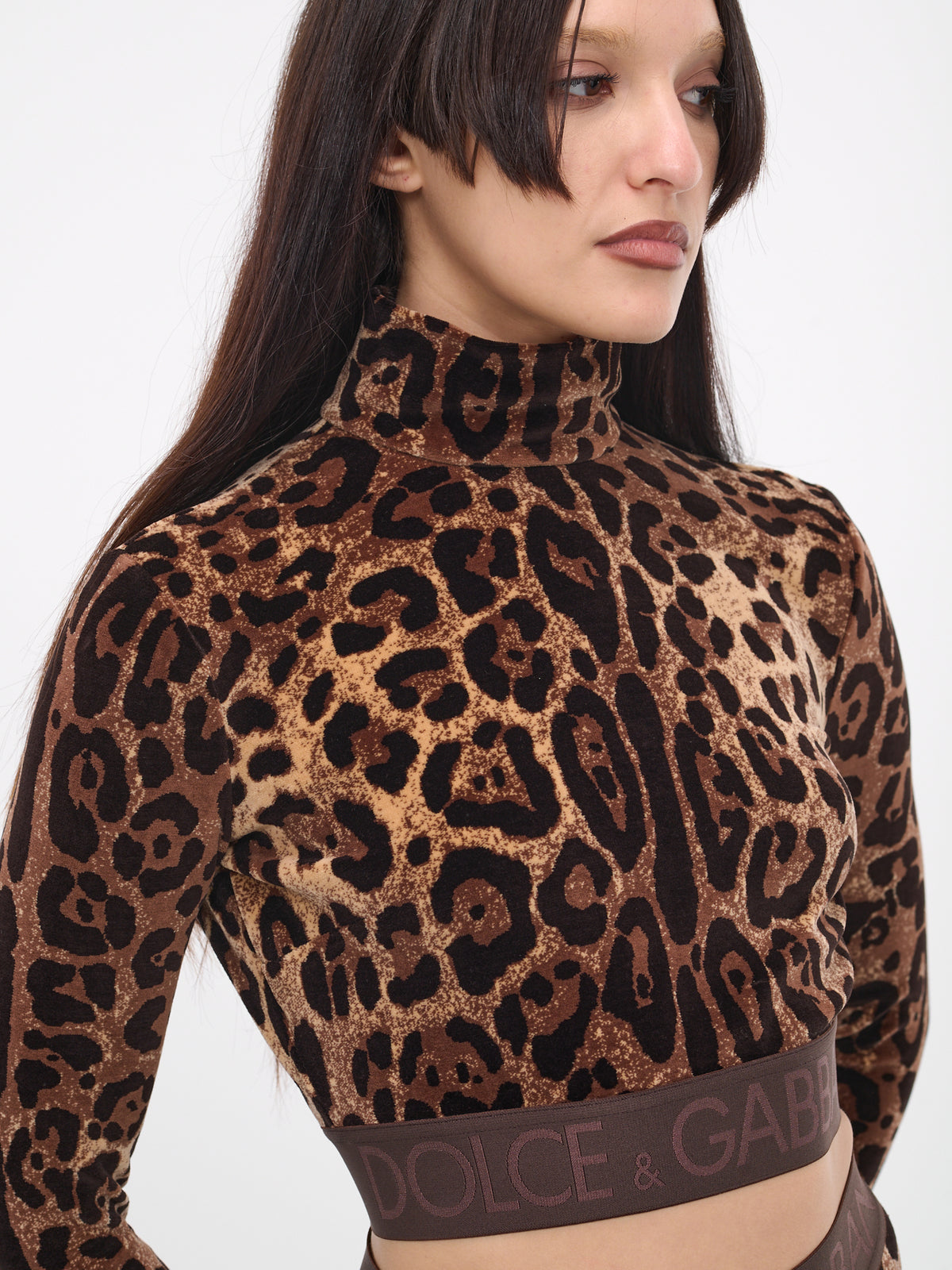 Chenille Turtleneck Leopard Top (F8T02T-S8350-PRINT-LEO)