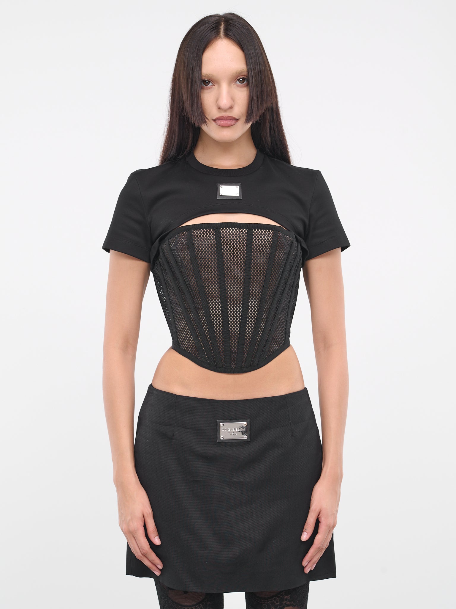 Cut-Out T-Shirt (F8T27T-G7G7K-N0000-BLACK)