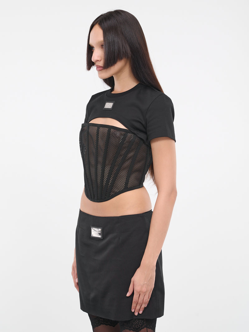 Cut-Out T-Shirt (F8T27T-G7G7K-N0000-BLACK)