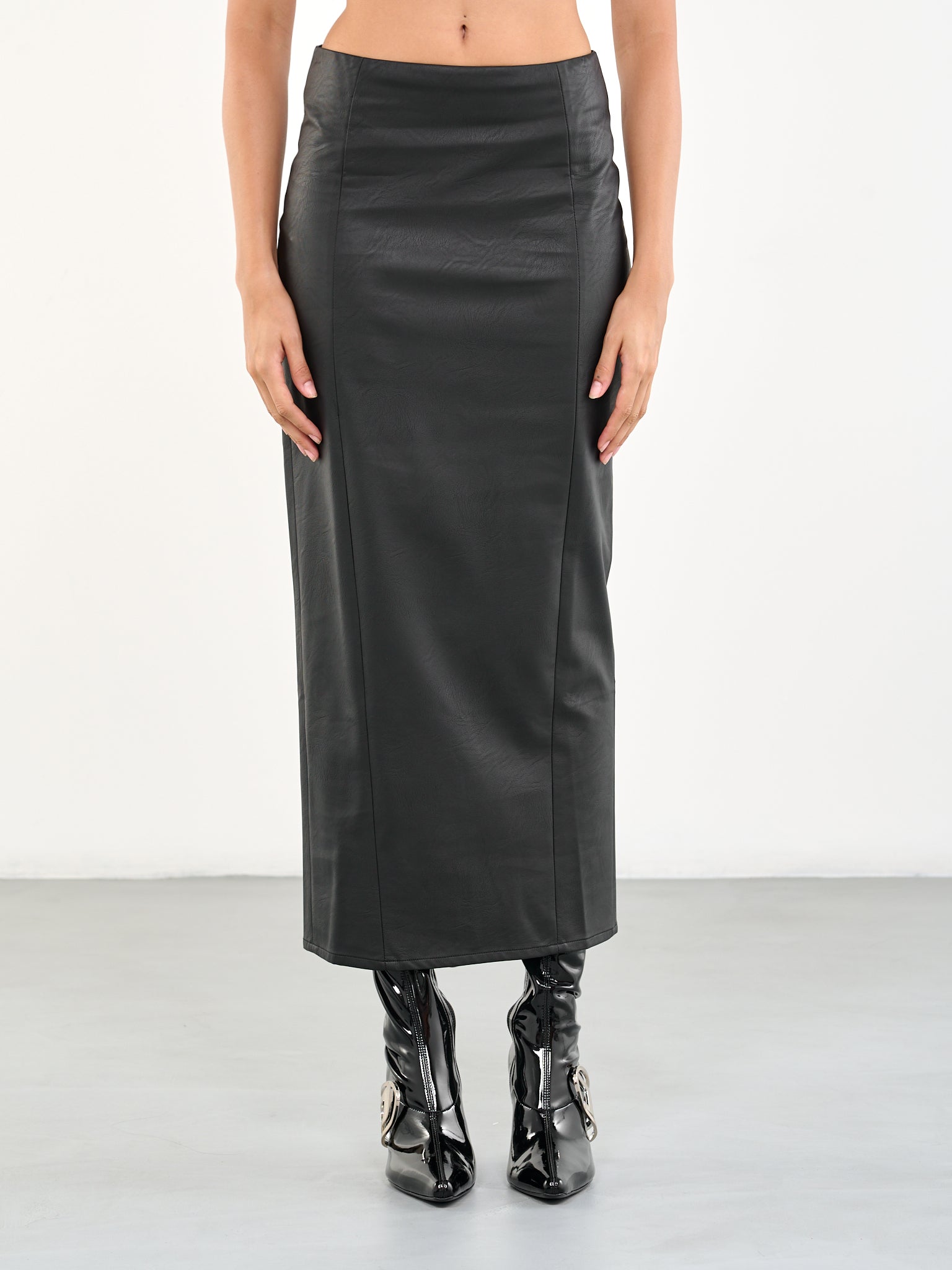 ADRIANA HOT COUTURE Faux-Leather Pencil Skirt | H.Lorenzo