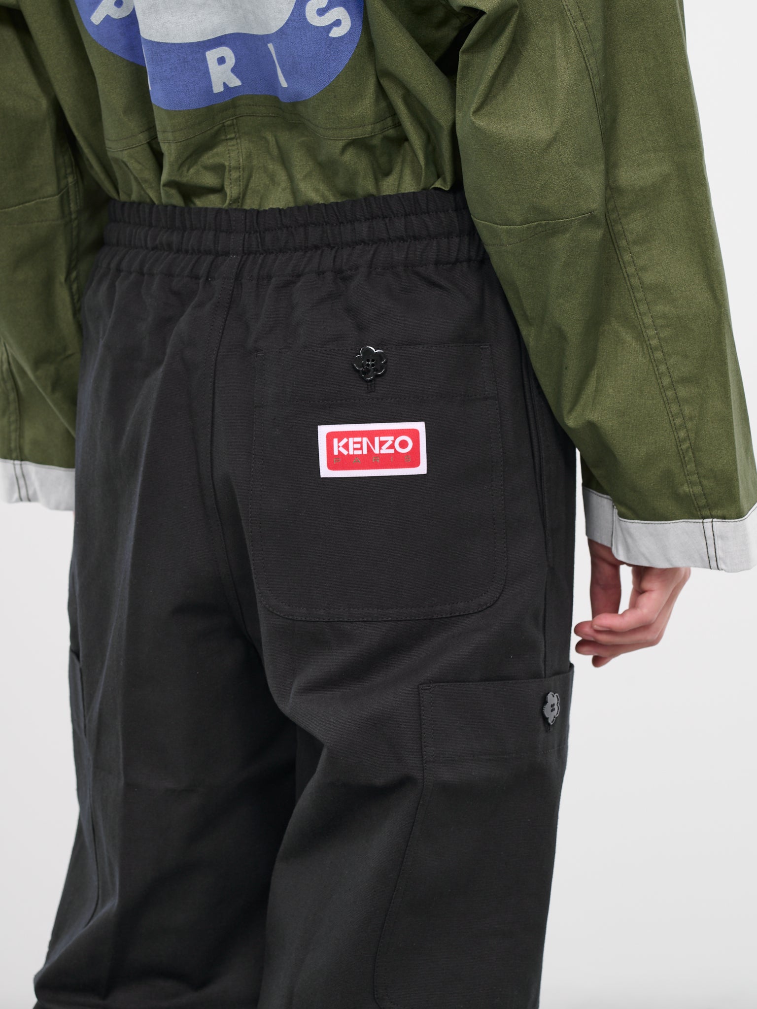 Kenzo Paris Cargo Trousers (FD65PA5019GC-BLACK)