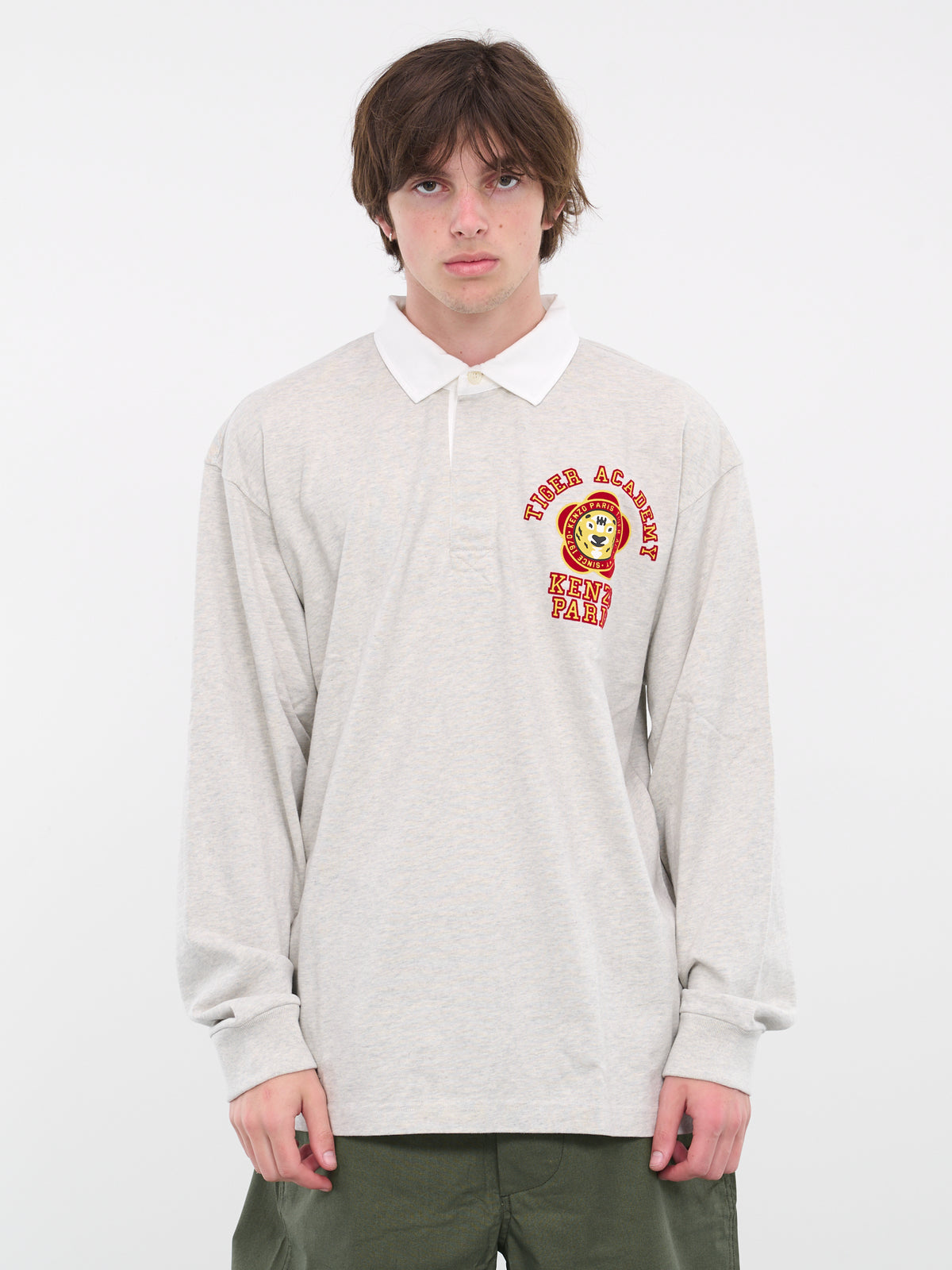Tiger Academy Polo Shirt (FD65PO5294SI-PALE-GREY)