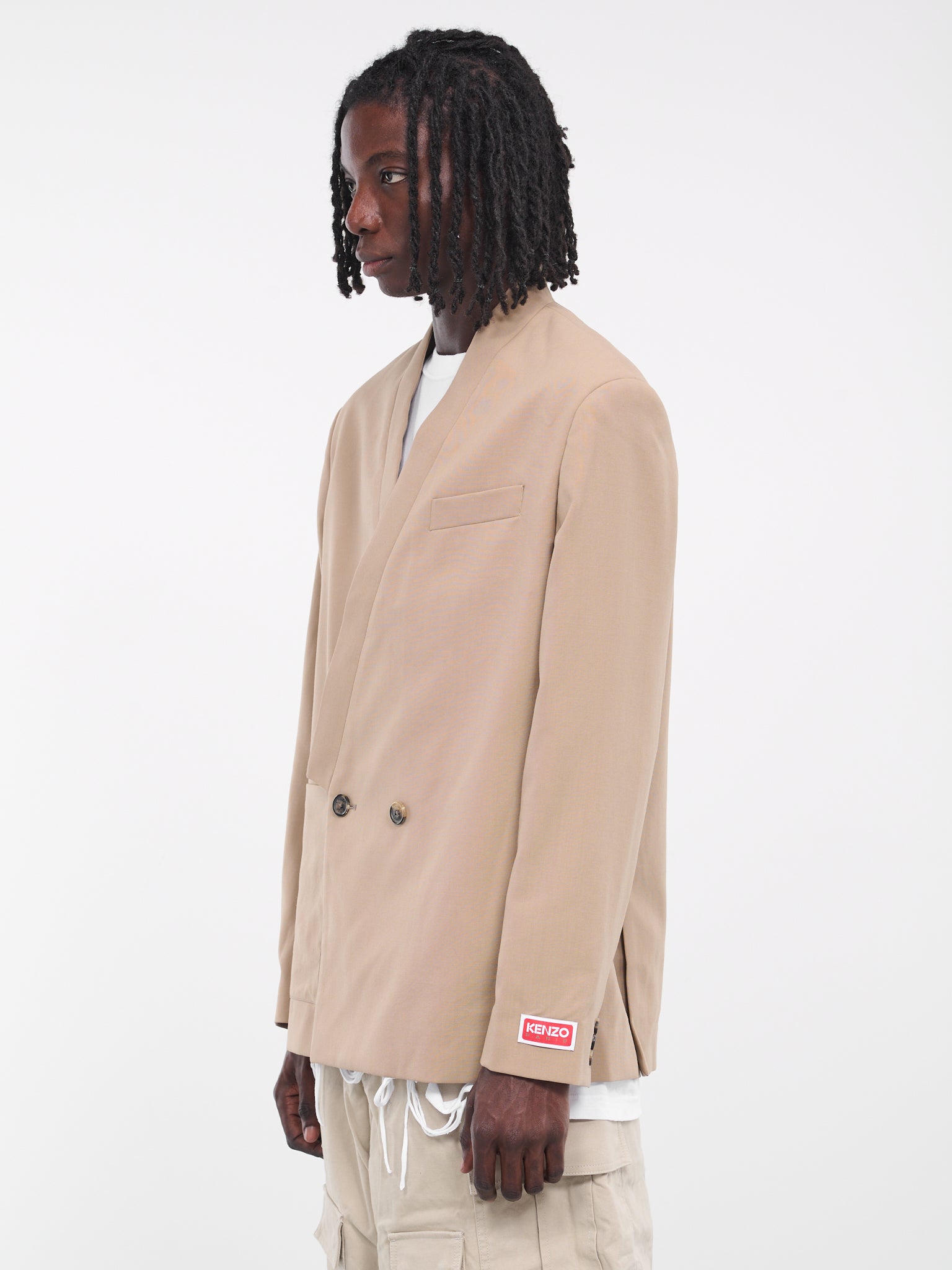Kimono Suit Jacket (FD65VE1309GE-DARK-BEIGE)
