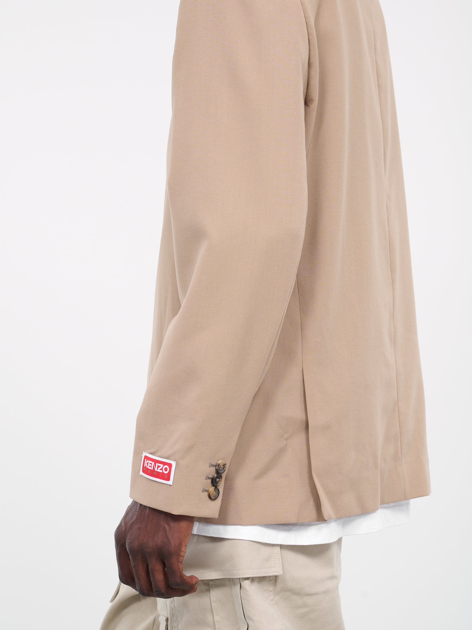Kimono Suit Jacket (FD65VE1309GE-DARK-BEIGE)