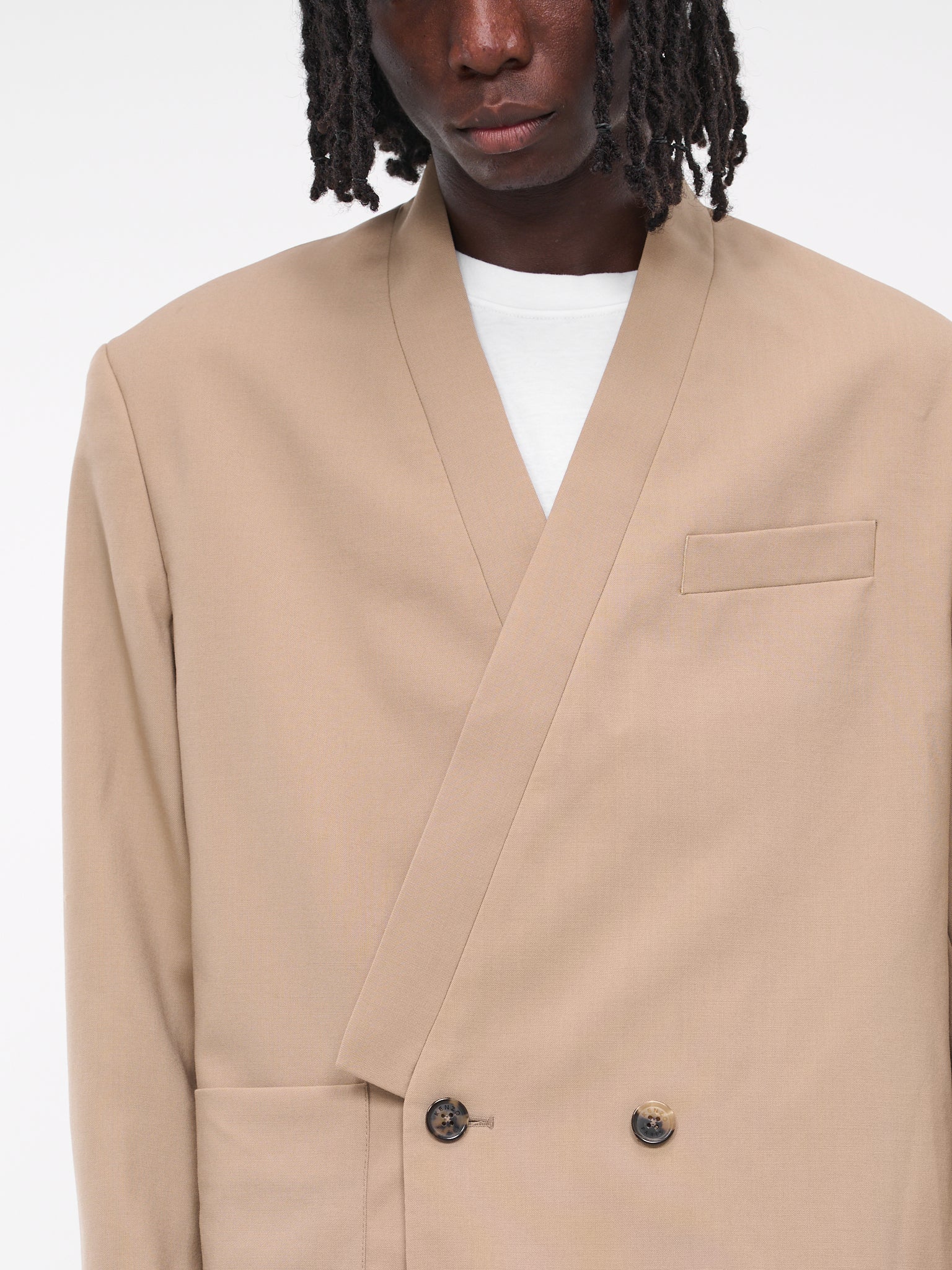 Kimono Suit Jacket (FD65VE1309GE-DARK-BEIGE)