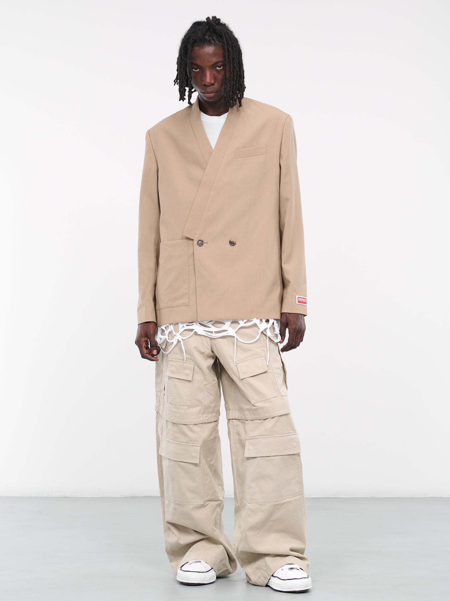 Kimono Suit Jacket (FD65VE1309GE-DARK-BEIGE)