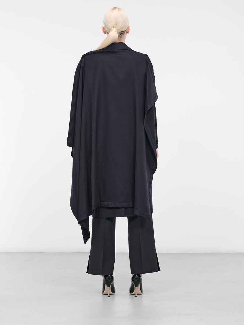 Cape Trench Coat (FE016-E-NAVY)