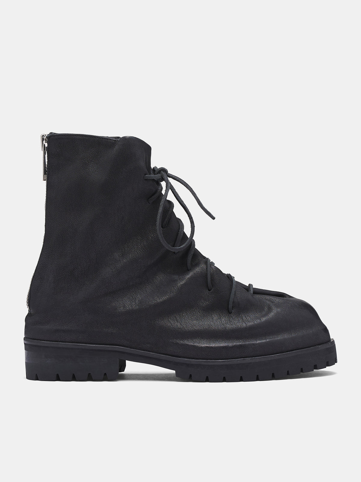 Lace-Up Marathon Boots (FF5SMQ54AP-PE001-BLACK-WASHED)