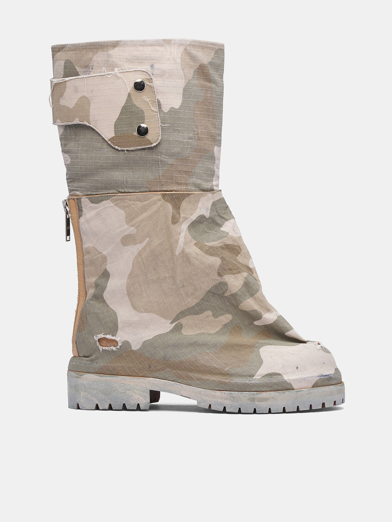 Dragon Rider Ripstop Camo Boots (FF5SMQ59BP-TF076-SAGE-CAMO-STO)