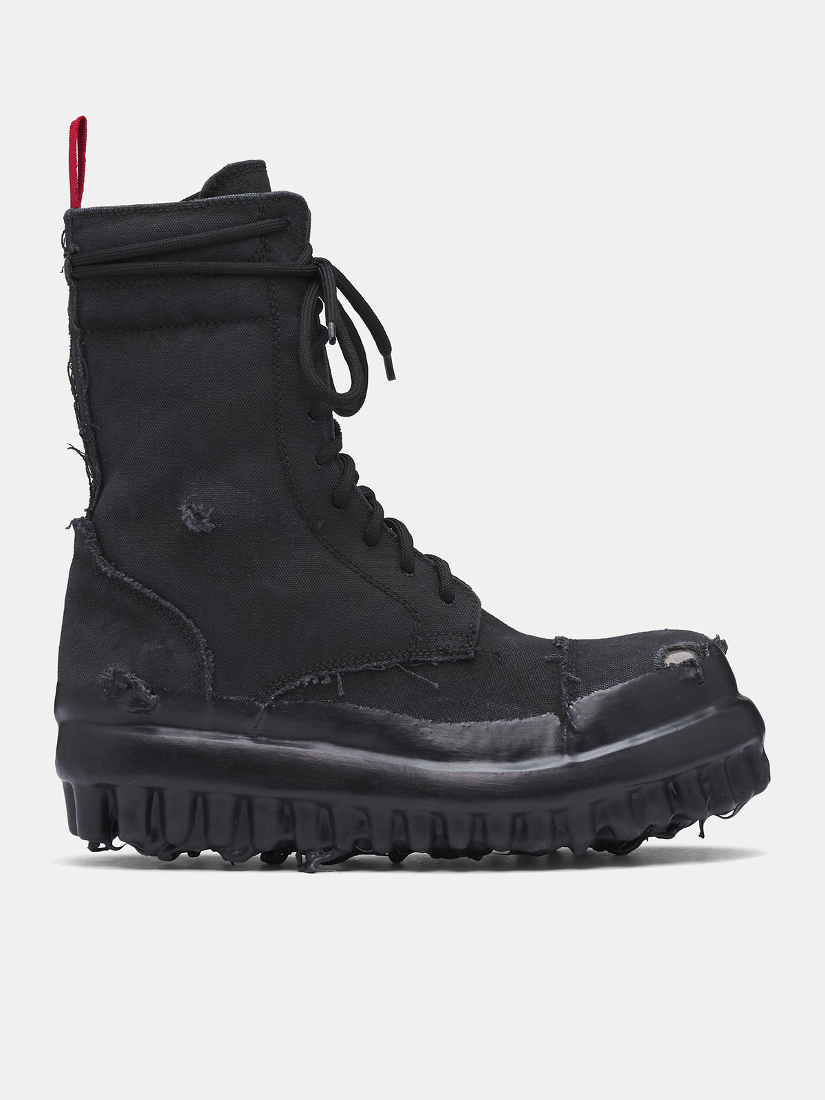 Canvas Miner Boots (FF5SMQ61AP-TE002-BLACK-WAX-SPR)