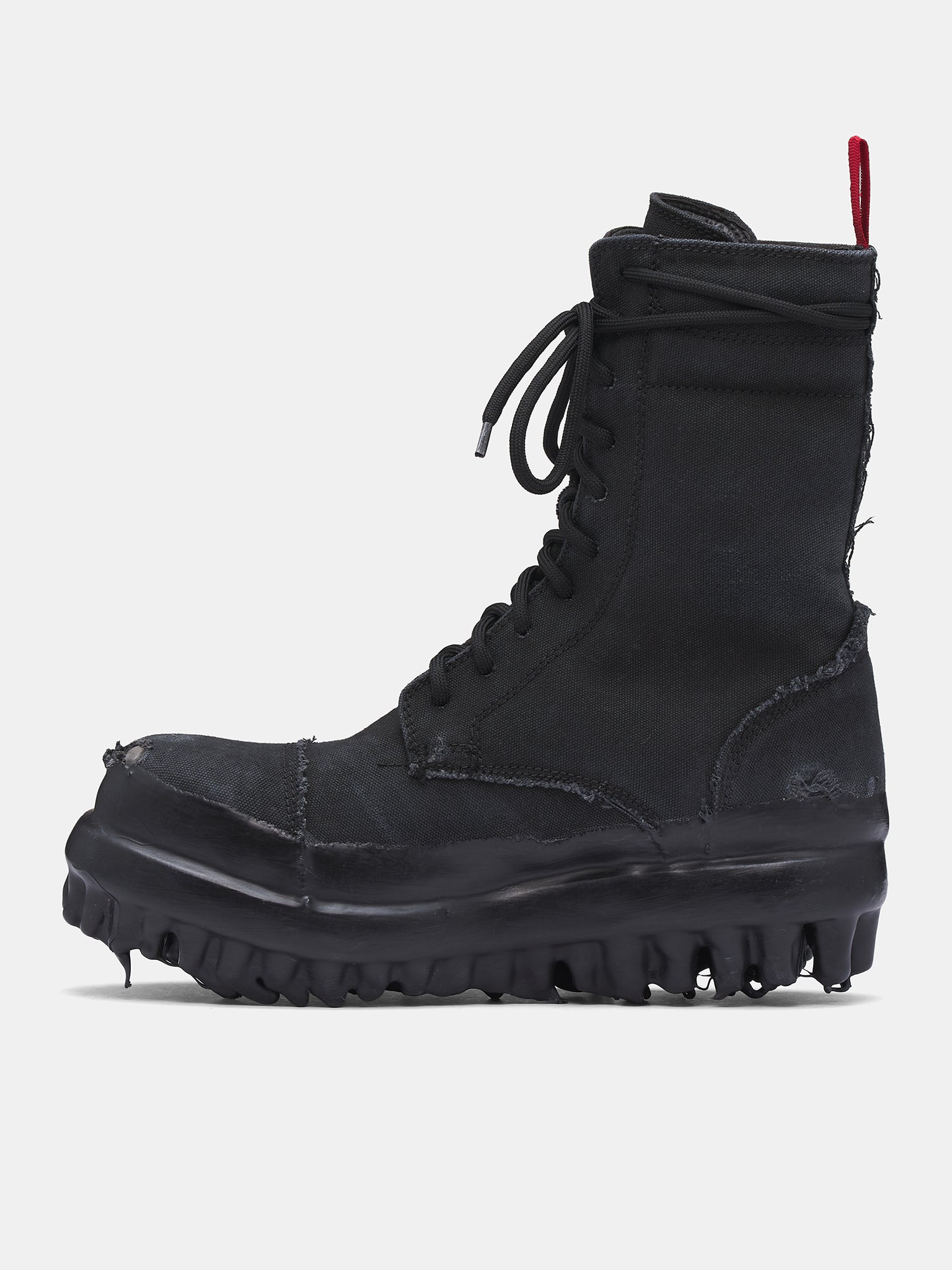 Canvas Miner Boots (FF5SMQ61AP-TE002-BLACK-WAX-SPR)