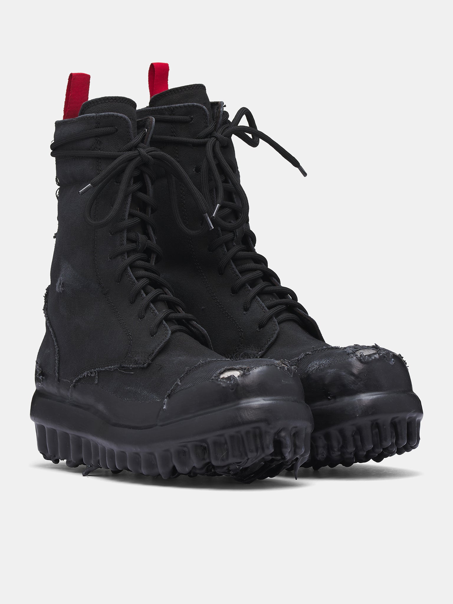 Canvas Miner Boots (FF5SMQ61AP-TE002-BLACK-WAX-SPR)