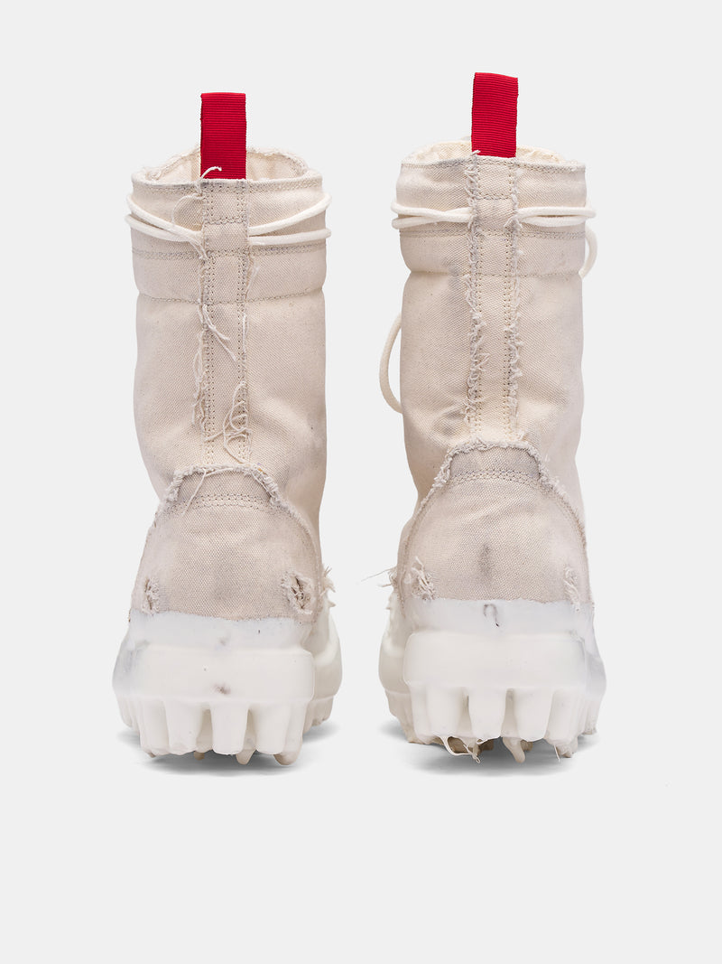 Canvas Miner Boots (FF5SMQ61AP-TE002-OFF-WHITE-WAX)