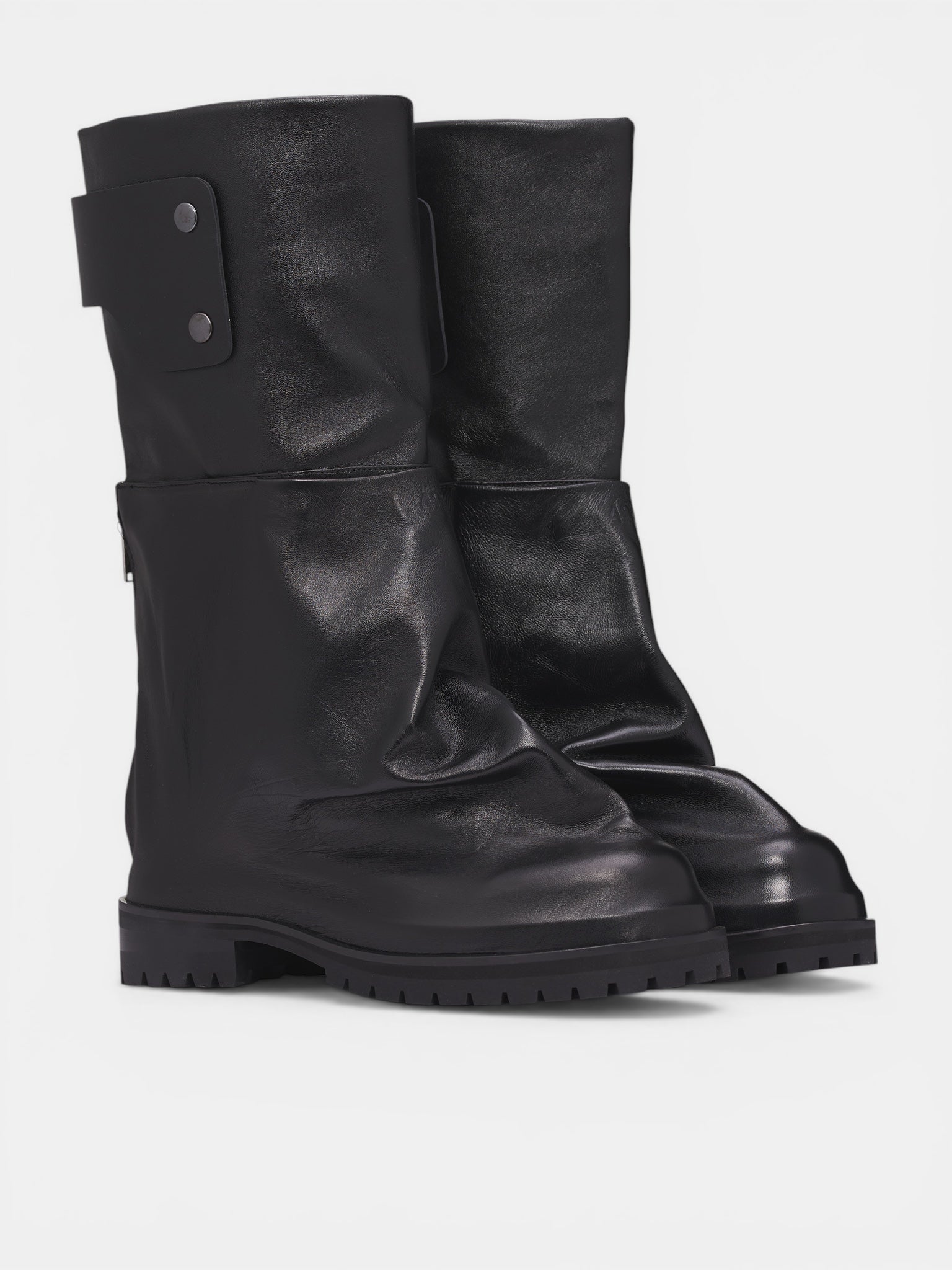 424 Black Dragonrider Boots | H.Lorenzo - front side